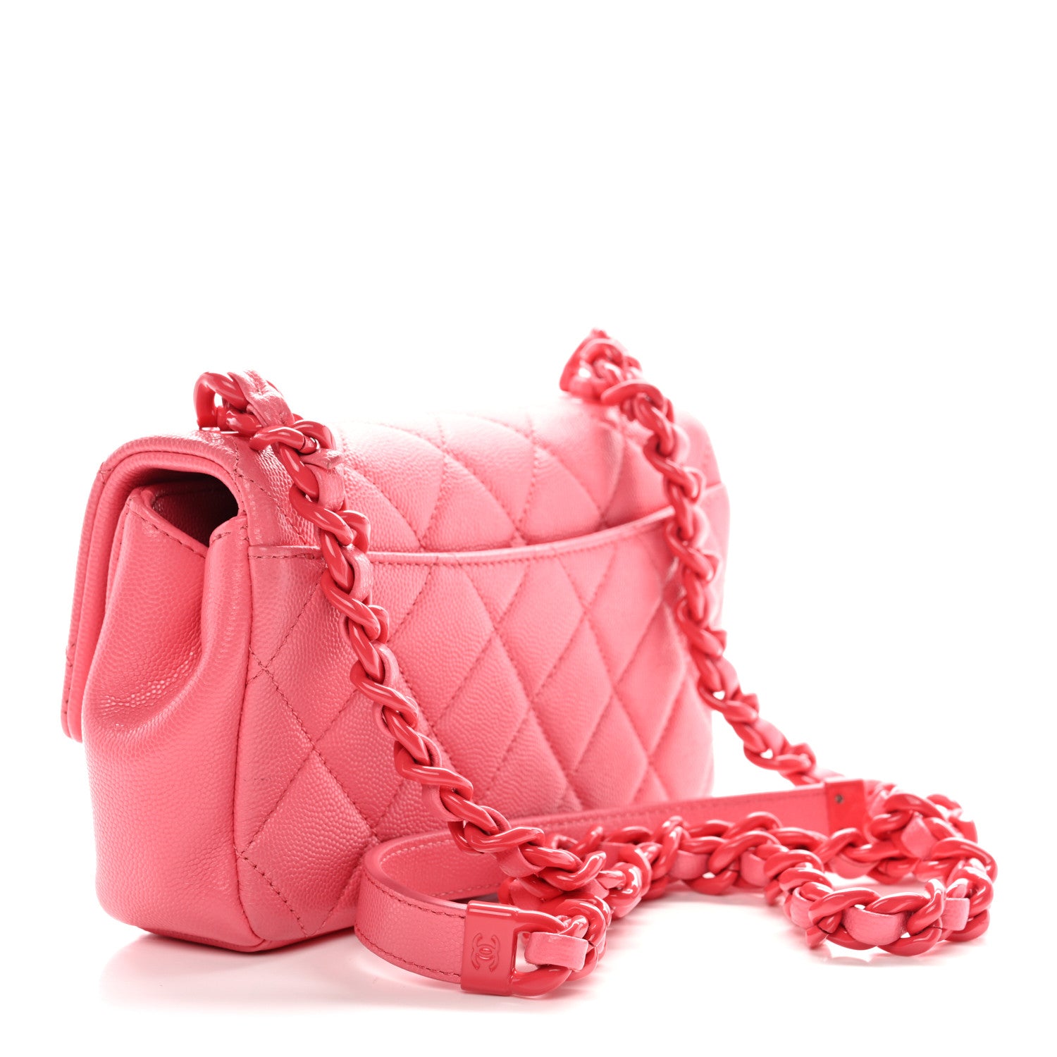 Caviar Quilted My Everything Small Flap Pink — view 3