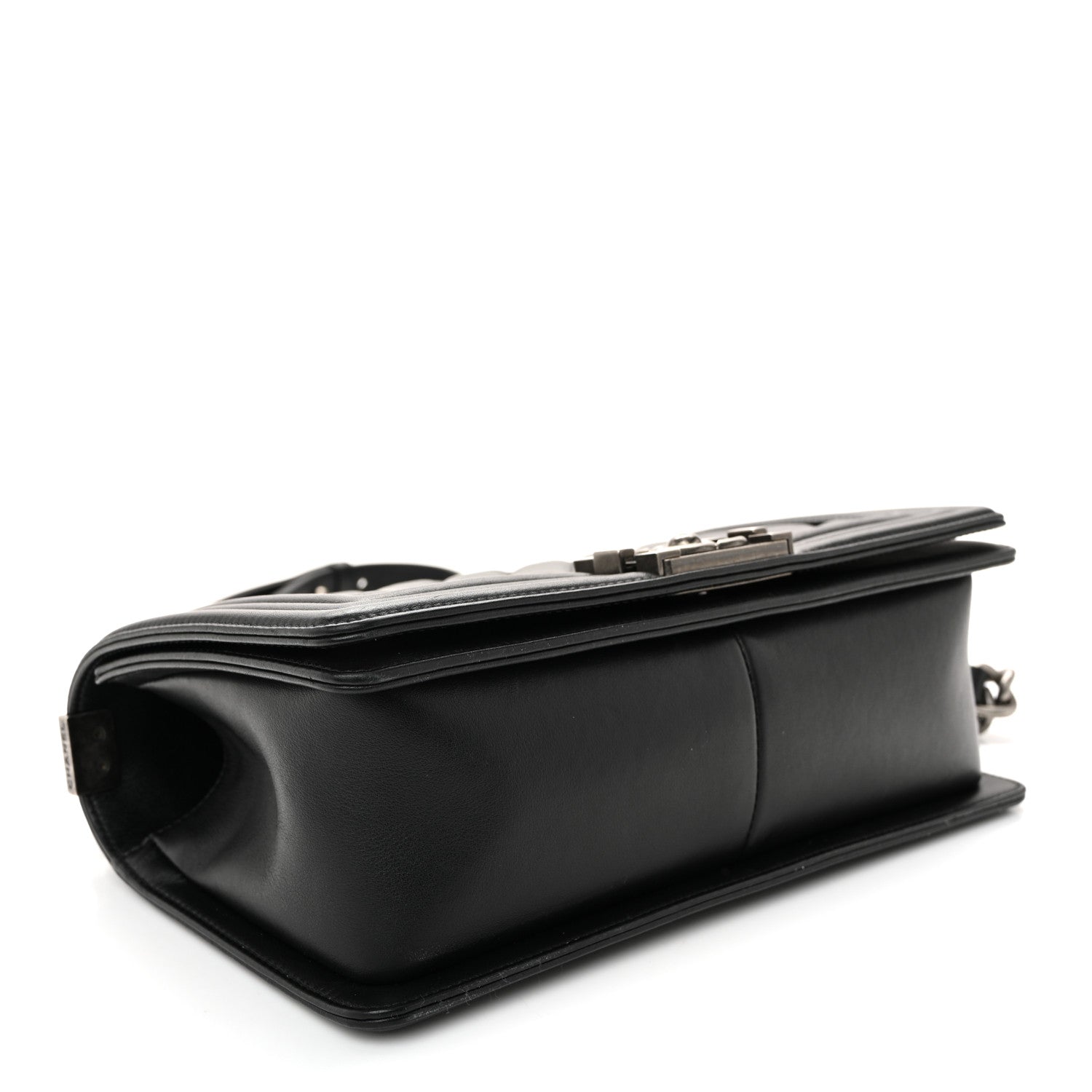 Lambskin Quilted Medium Boy Flap Black — view 4