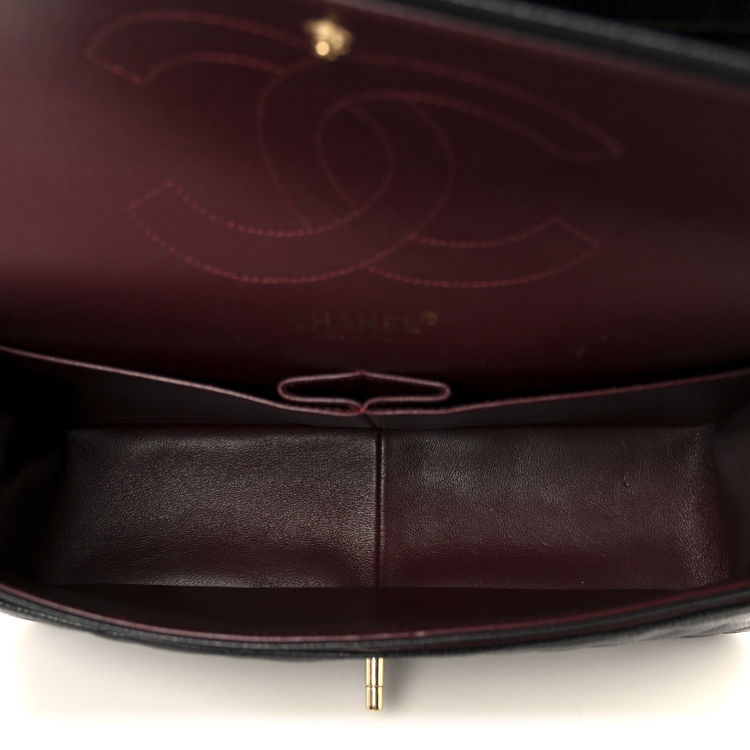 Caviar Quilted Jumbo Double Flap Black — view 5
