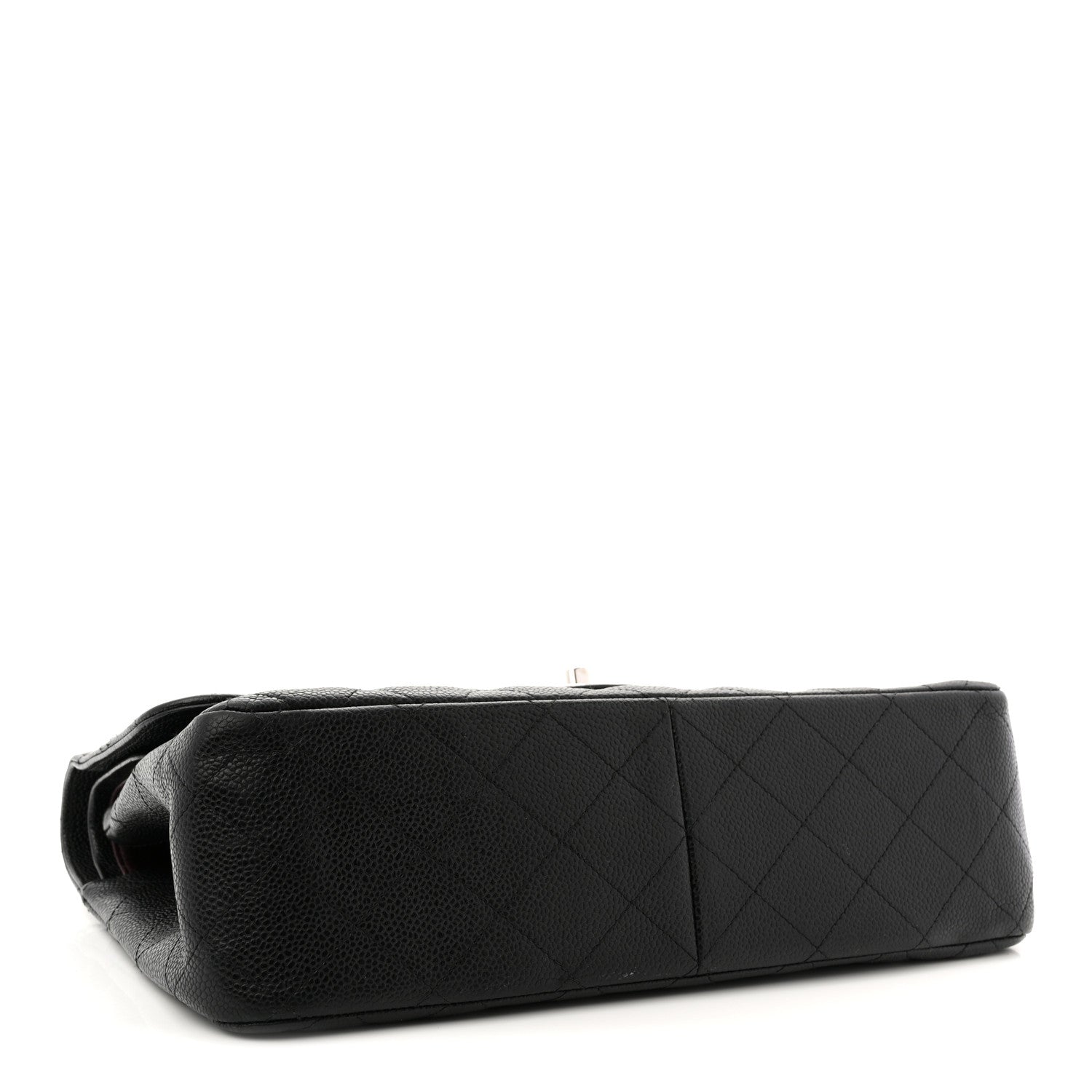 Caviar Quilted Jumbo Double Flap Black — view 4