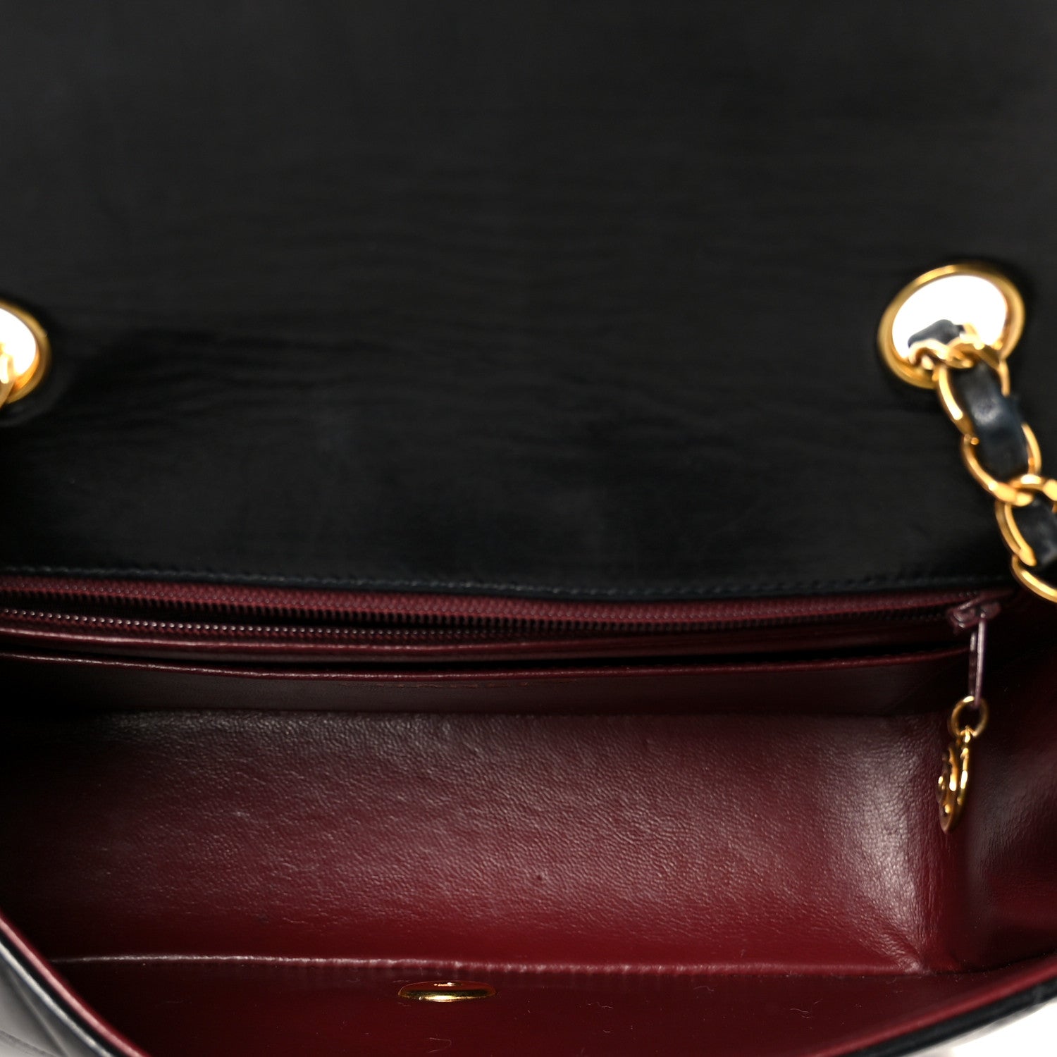 Lambskin Quilted Small Single Flap Black — view 5