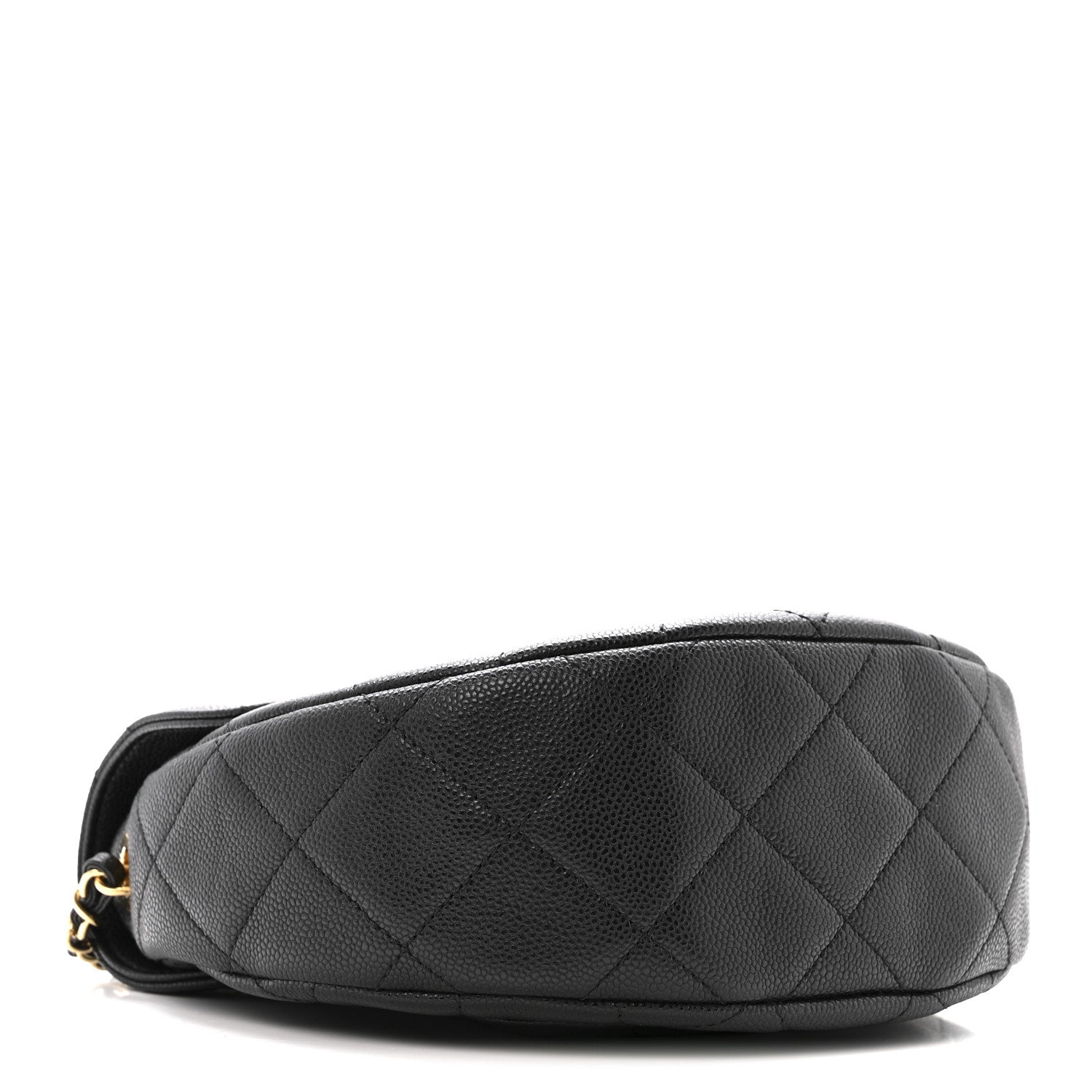 Caviar Quilted Small Messenger Flap Black — view 4