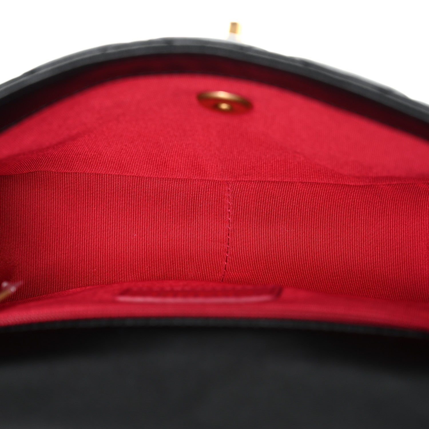 Shiny Lambskin Quilted Mini Flap Black — view 5