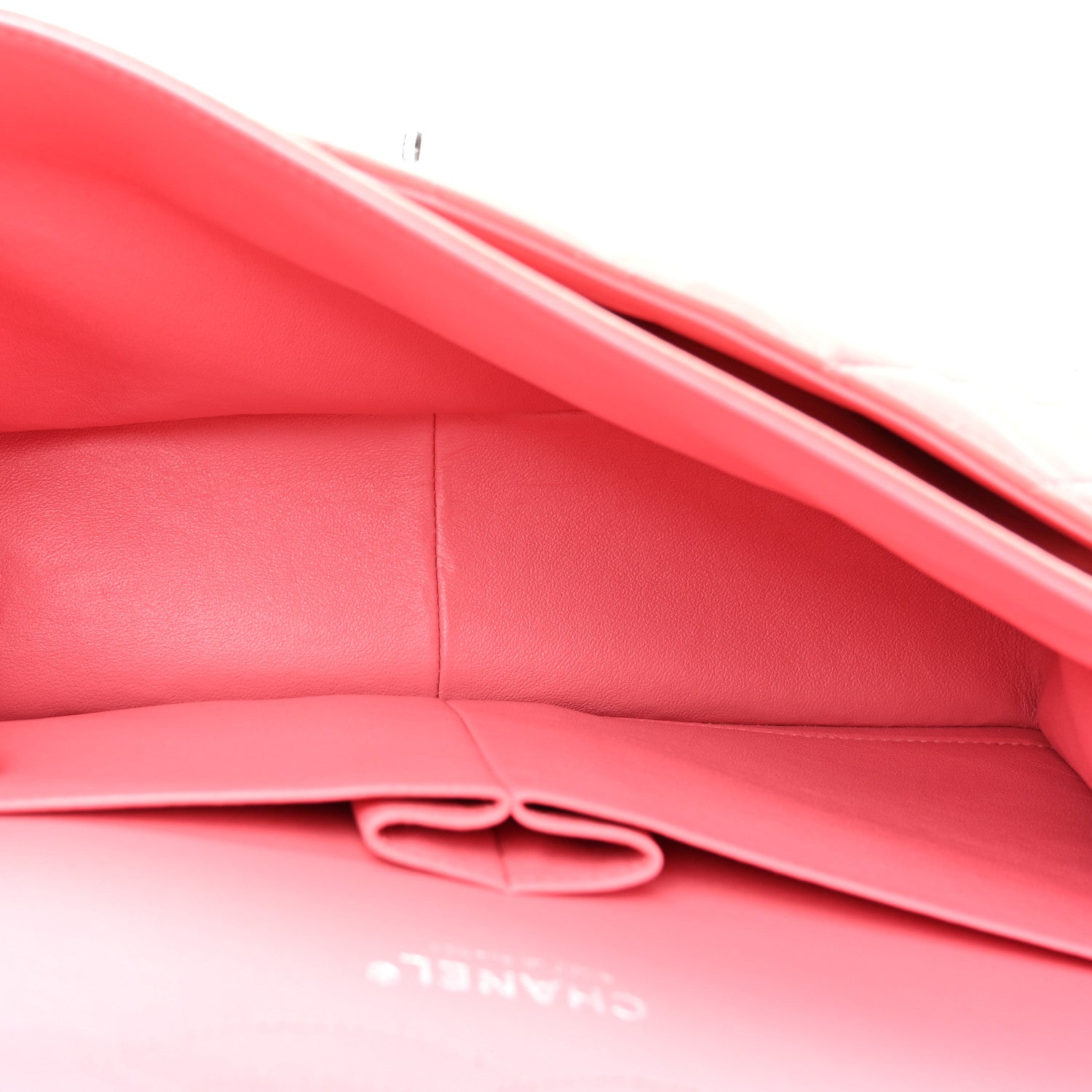 Lambskin Quilted Jumbo Double Flap Pink — view 5