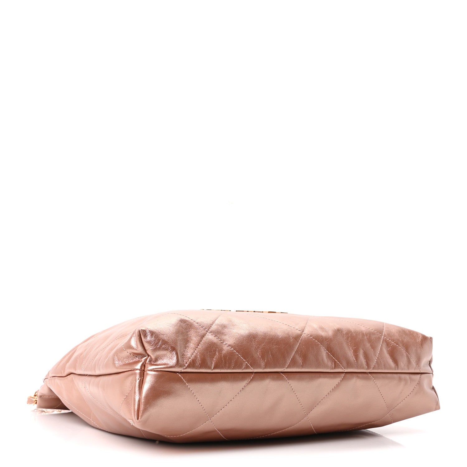 Metallic Calfskin Quilted Chanel 22 Copper — view 4