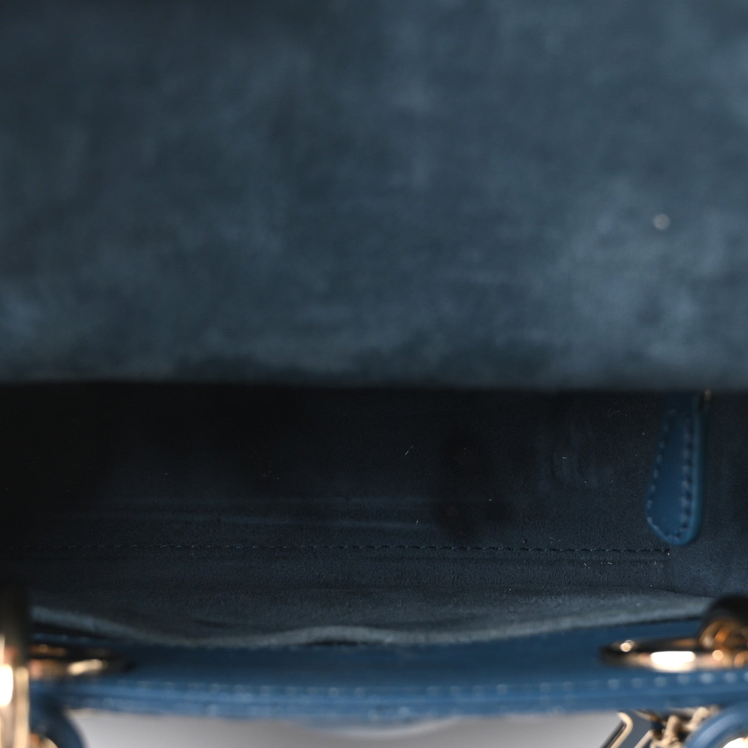 Lambskin Cannage Small My ABCDior Lady Dior Deep Ocean — view 5