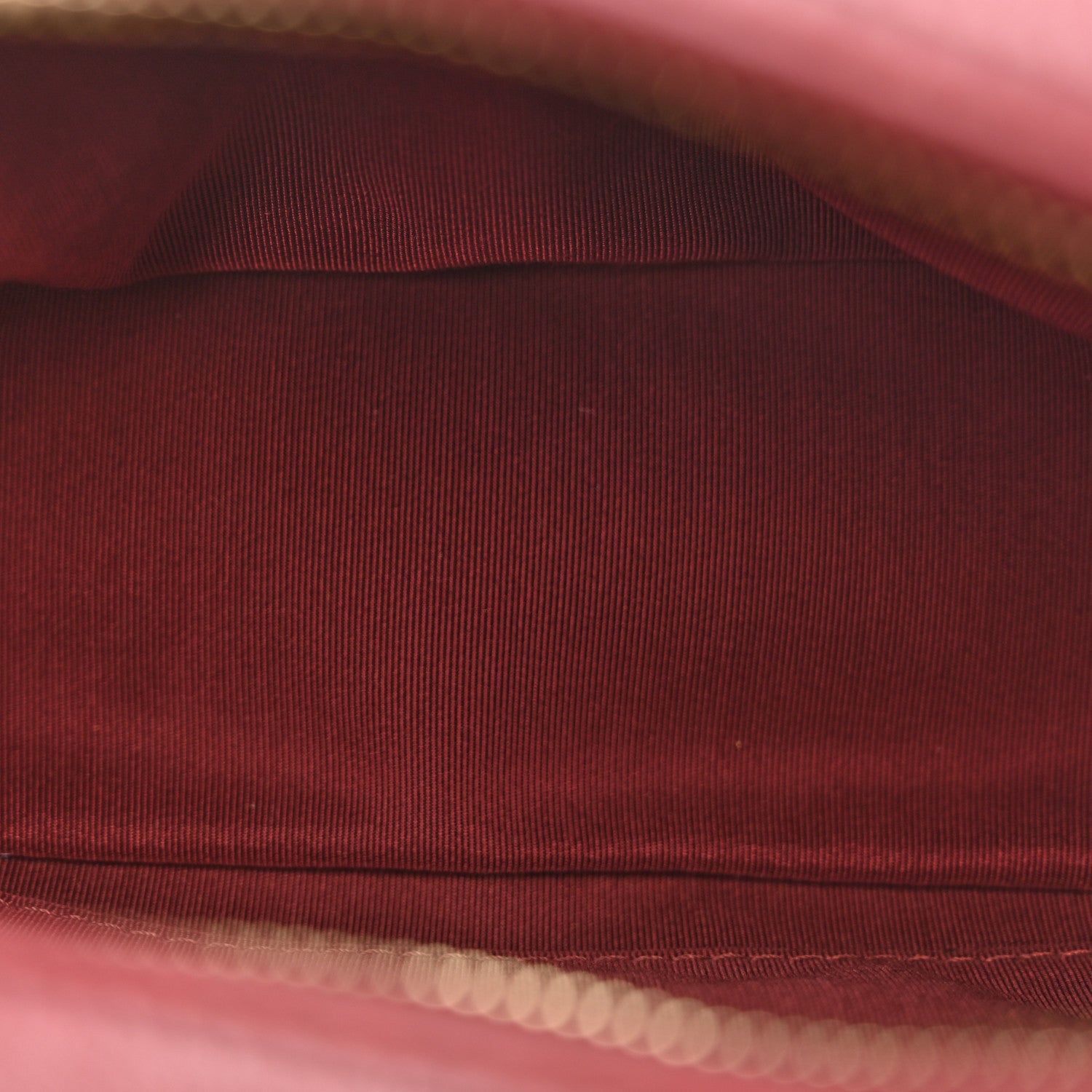 Calfskin Quilted CC Small Vanity Case Dark Red — view 5