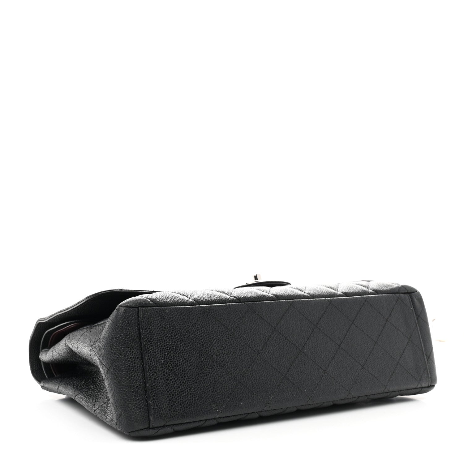 Caviar Quilted Maxi Double Flap Black — view 4