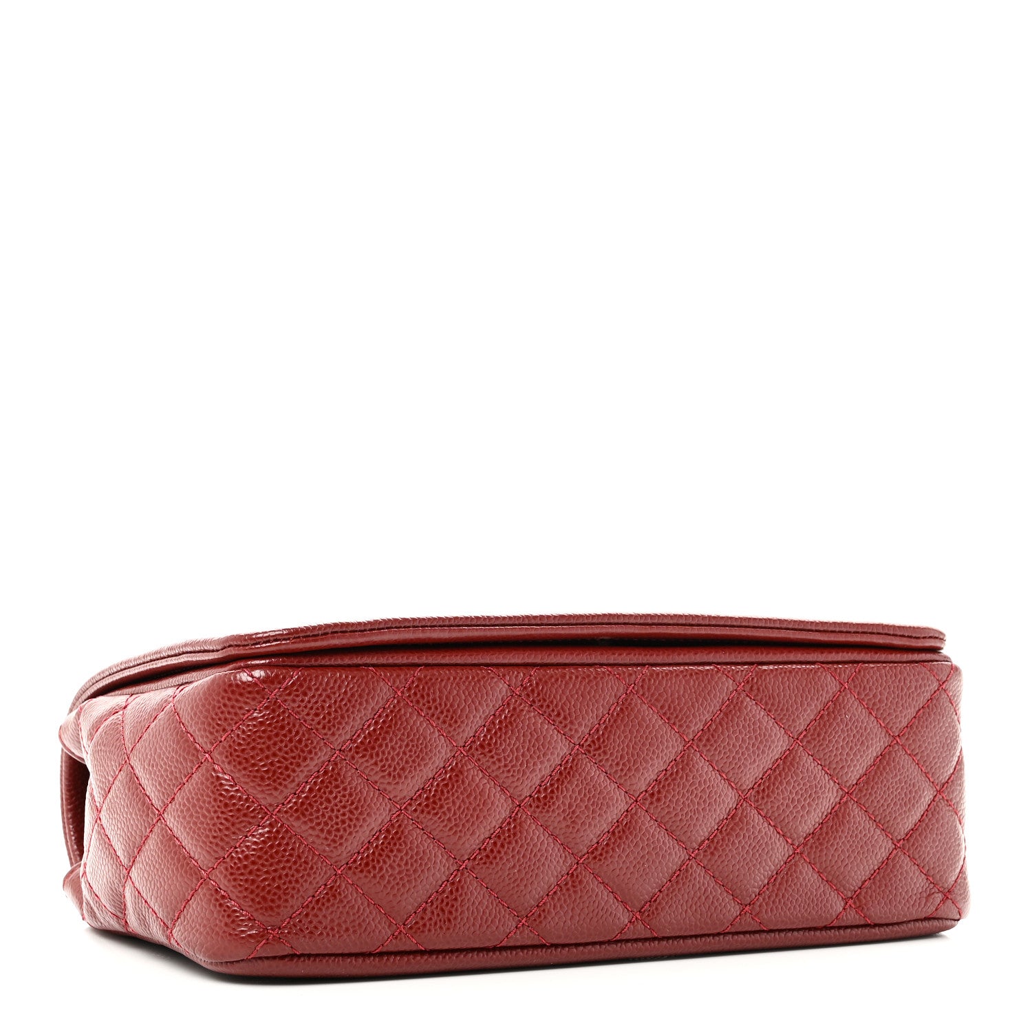 Caviar Medium Timeless CC Flap Dark Red — view 4