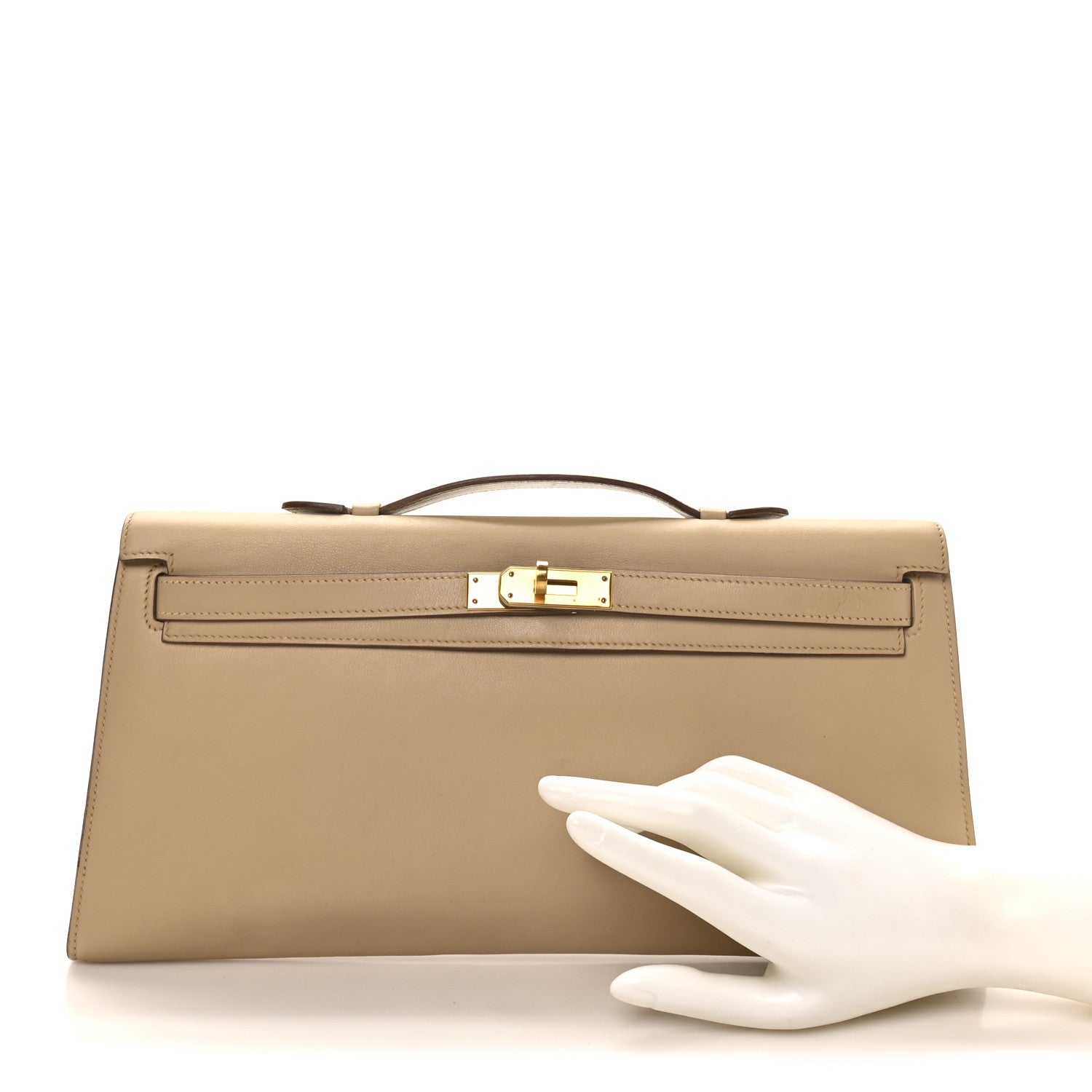 Swift Kelly Longue Clutch Pochette Tabac Camel — view 2