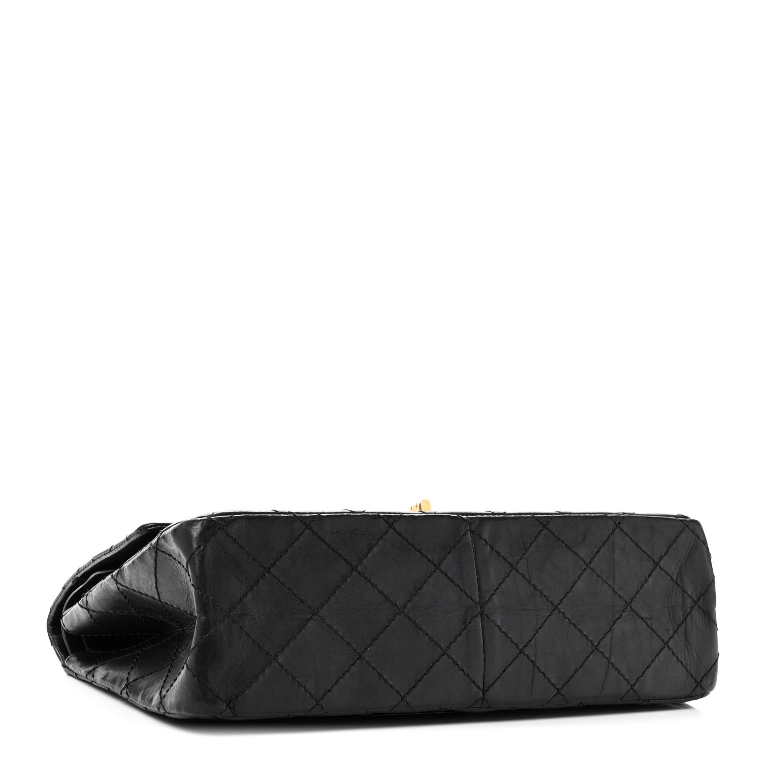 Aged Calfskin Quilted 2.55 Reissue 226 Flap Black — view 4