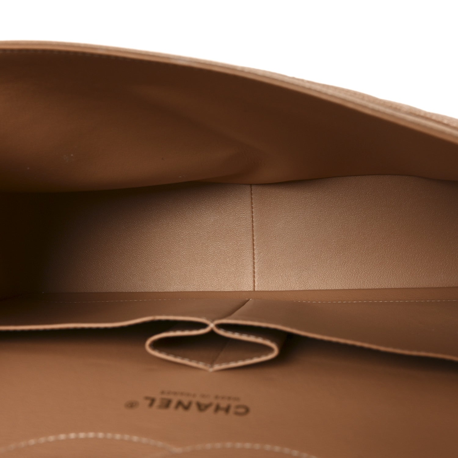 Caviar Quilted Jumbo Double Flap Beige — view 5