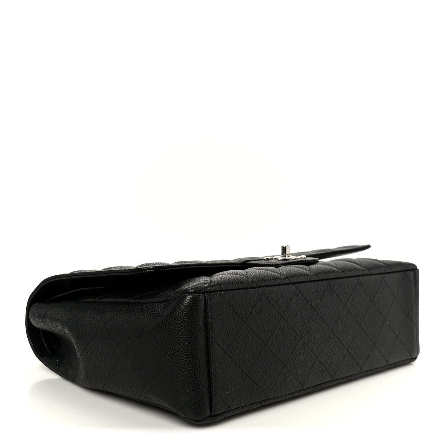 Caviar Quilted Maxi Double Flap Black — view 4