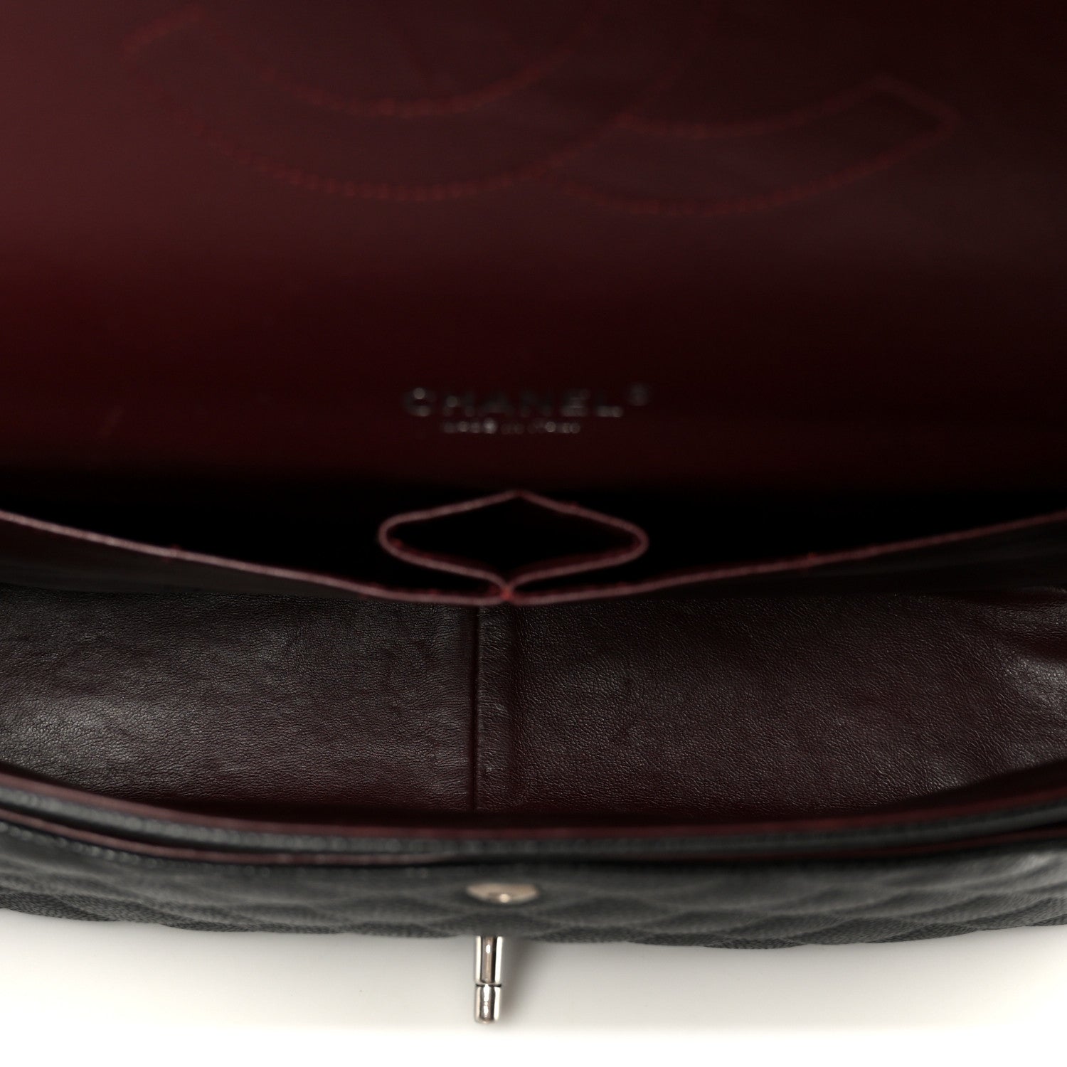 Caviar Quilted Maxi Double Flap Black — view 5