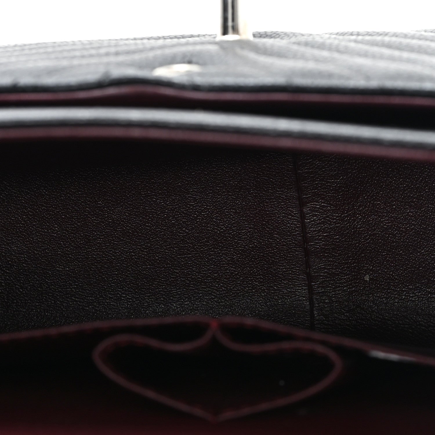 Caviar Chevron Quilted Jumbo Double Flap Black — view 5