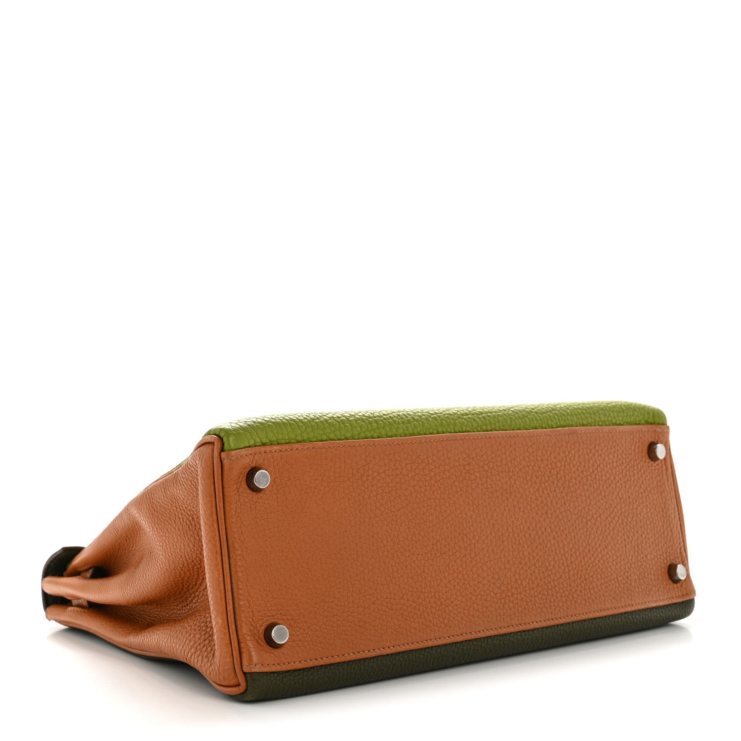 Fjord Togo Tri-Color Kelly Retourne 32 Vert Anis Gold Vert Olive — view 4