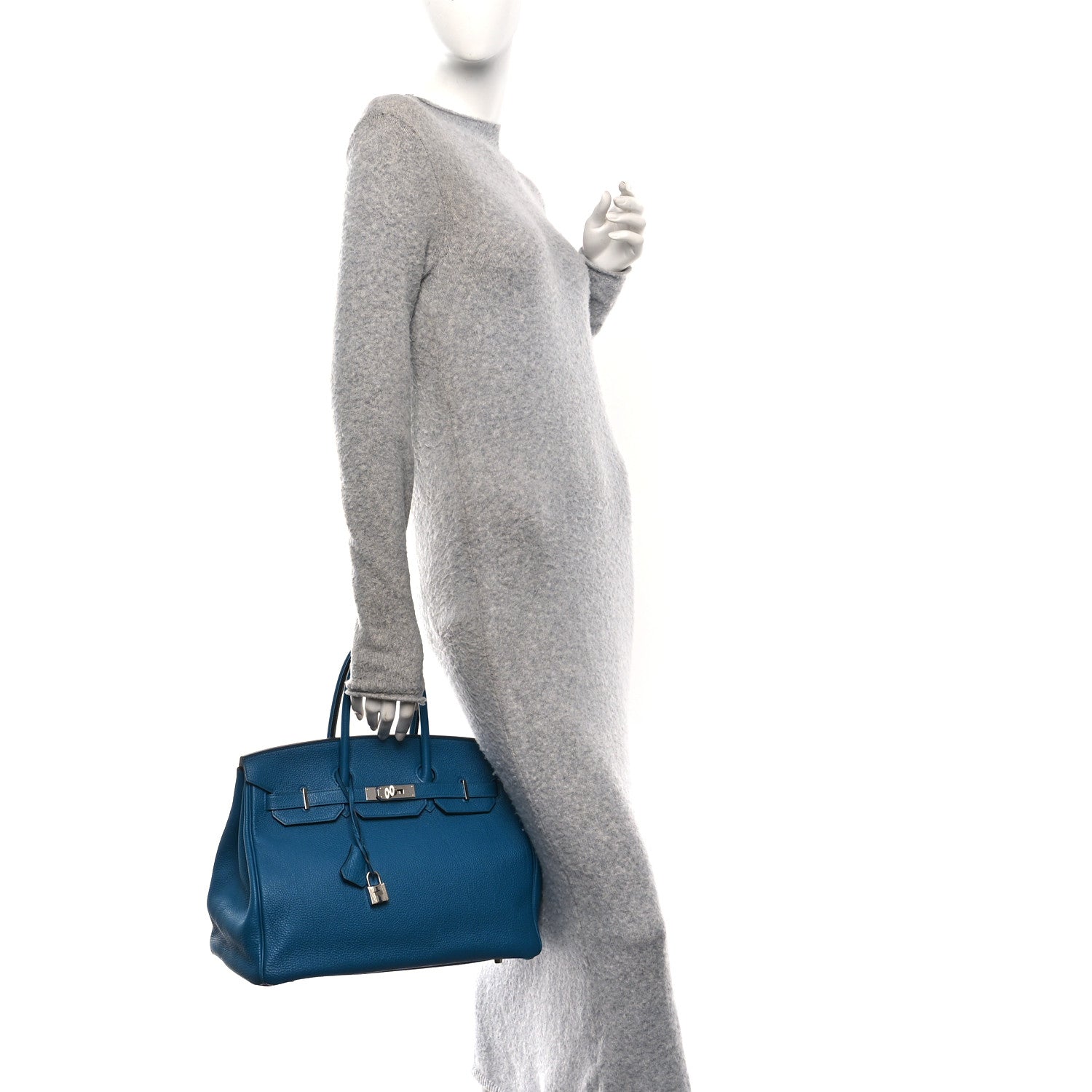 Togo Birkin 35 Bleu Izmir — view 2