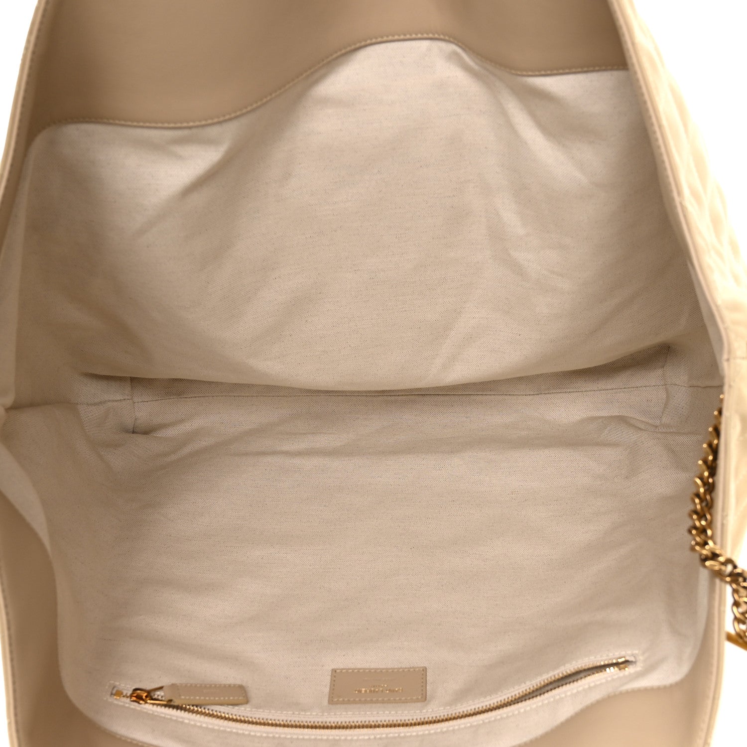 Nubuck Suede Quilted Maxi Icare Shopping Tote Safari Beige — view 5
