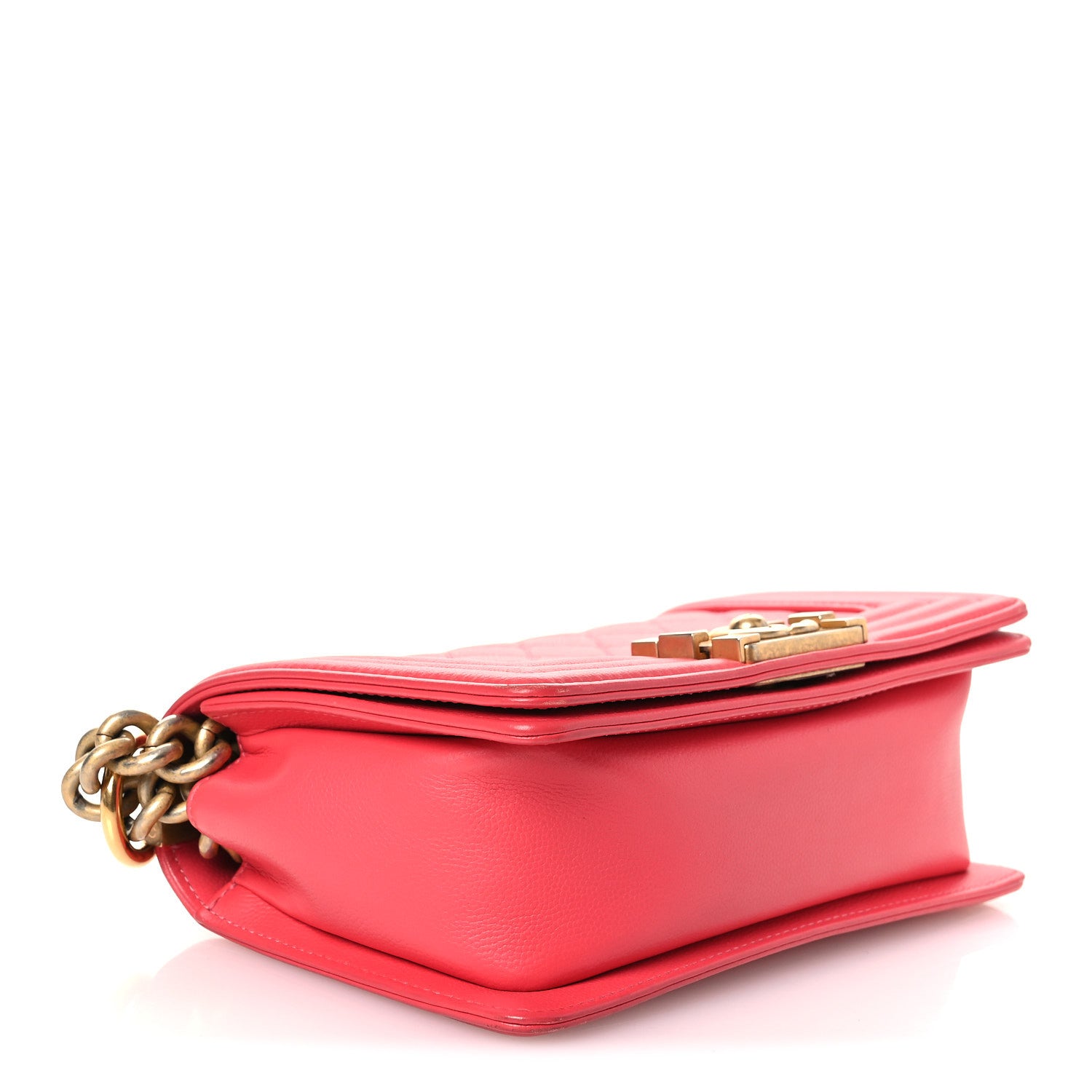 Caviar Quilted Small Boy Flap Pink — view 4