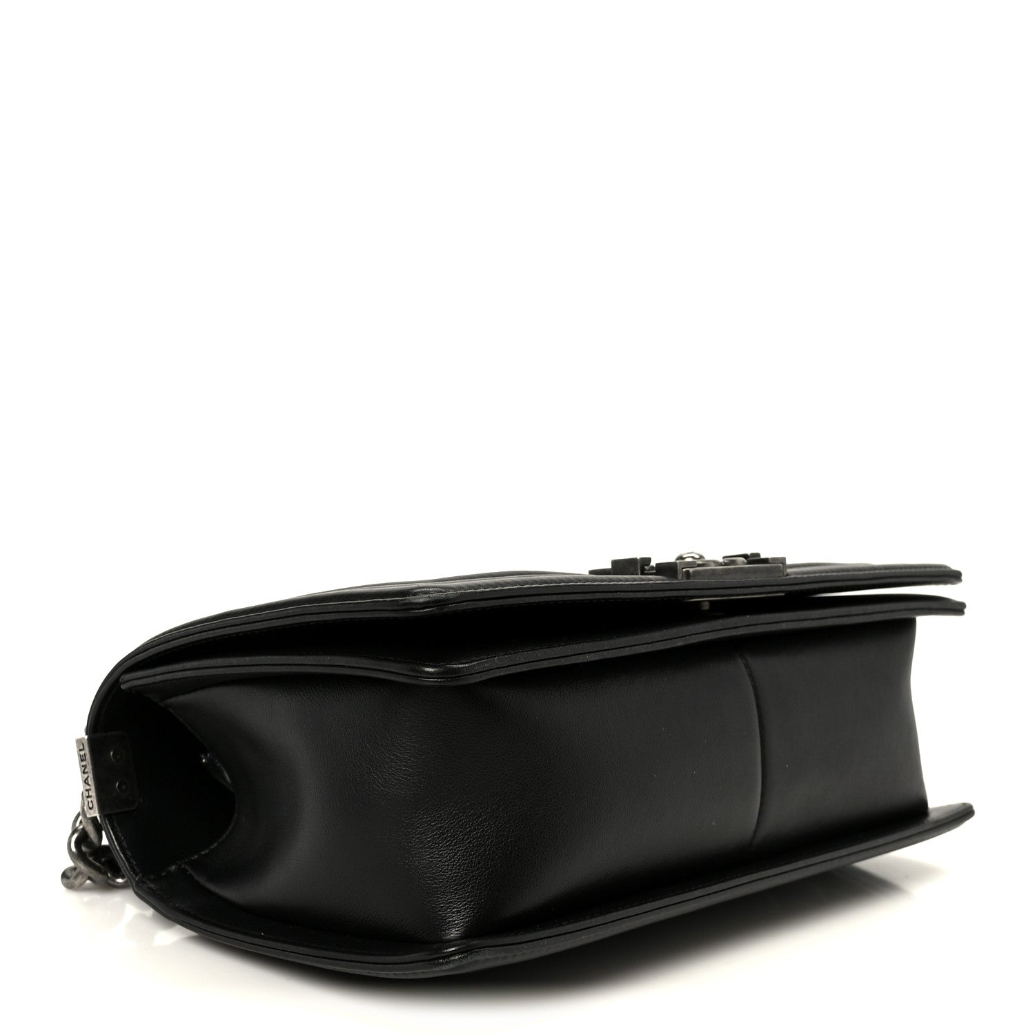 Calfskin Quilted Medium Boy Flap Black — view 4