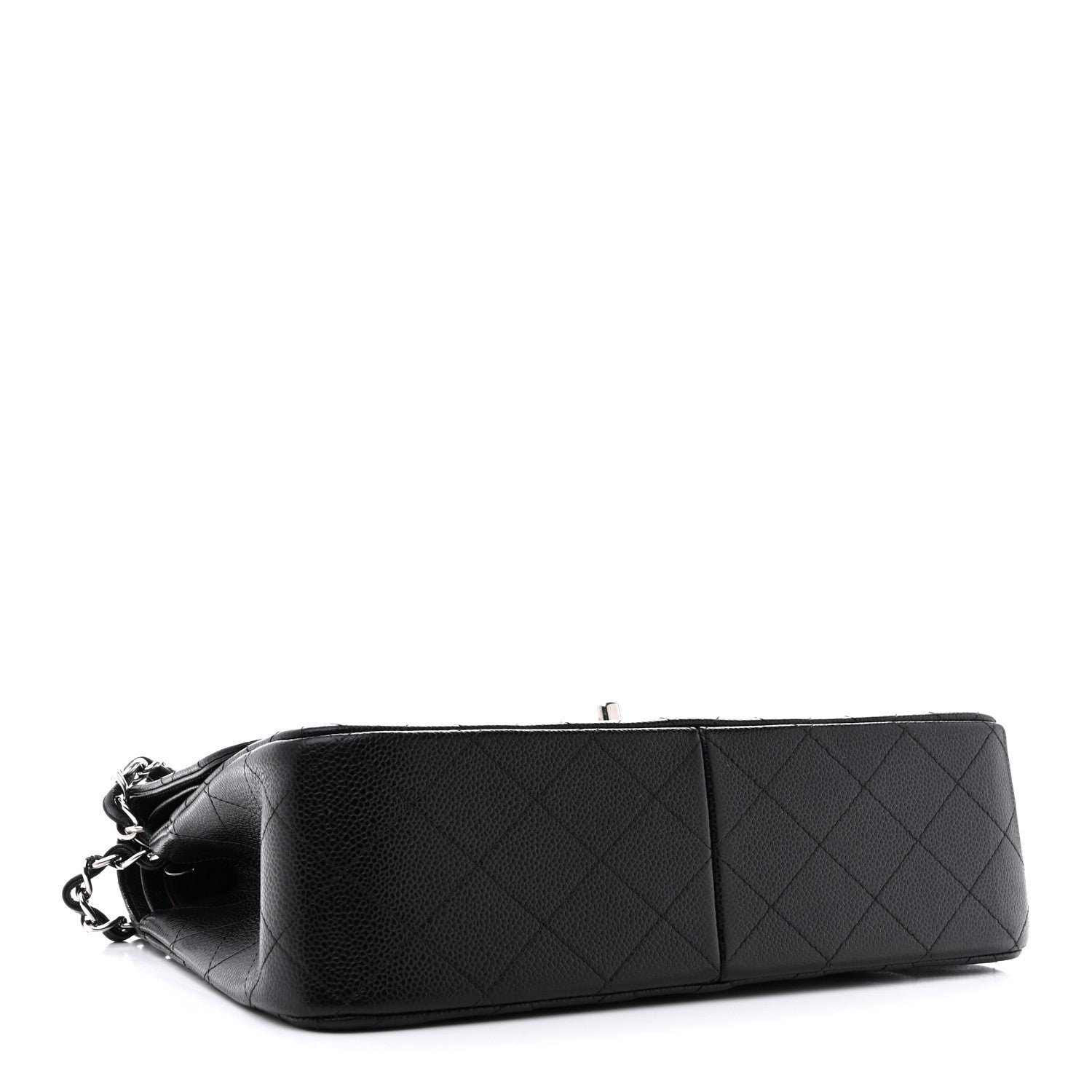 Caviar Quilted Jumbo Double Flap Black — view 4