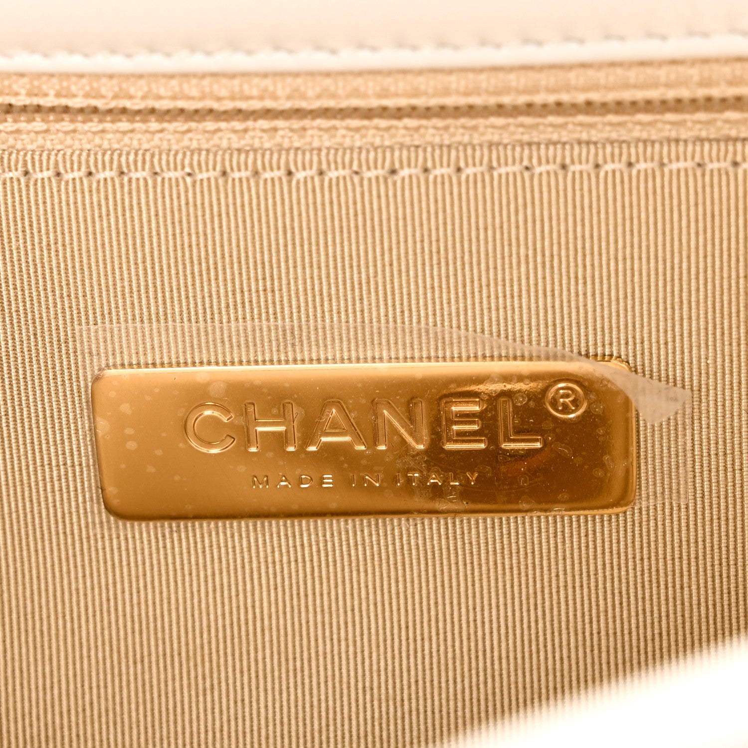 Goatskin Quilted Medium Chanel 19 Flap White — view 5