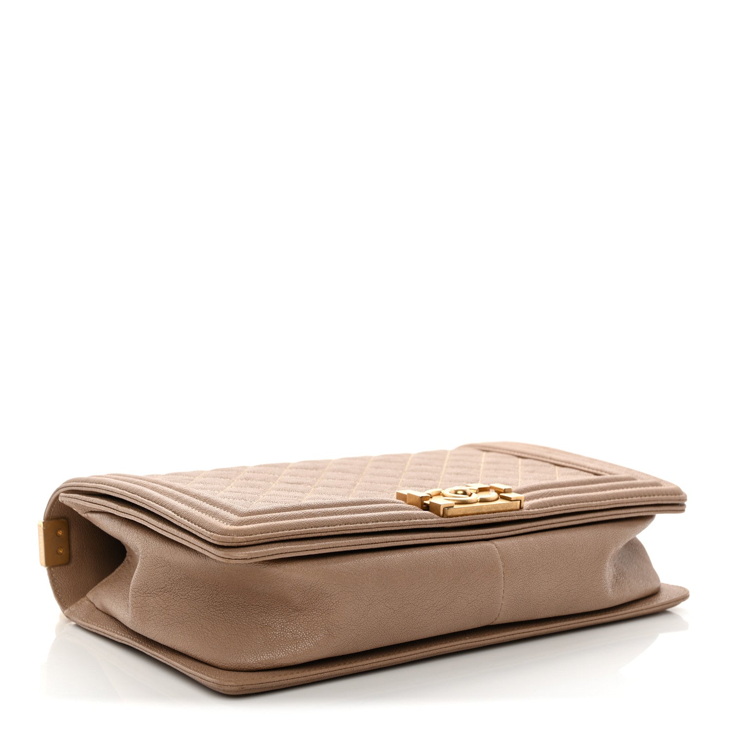 Caviar Quilted New Medium Boy Flap Dark Beige — view 4