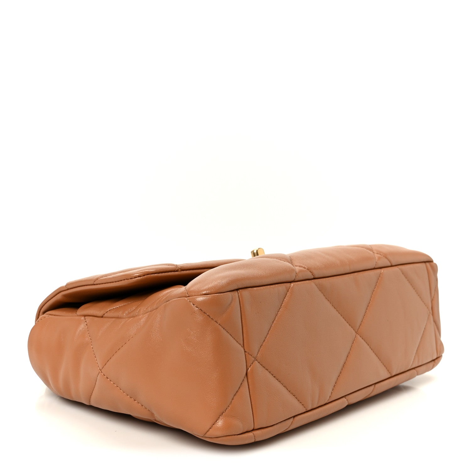 Lambskin Quilted Large Chanel 19 Flap Brown — view 4