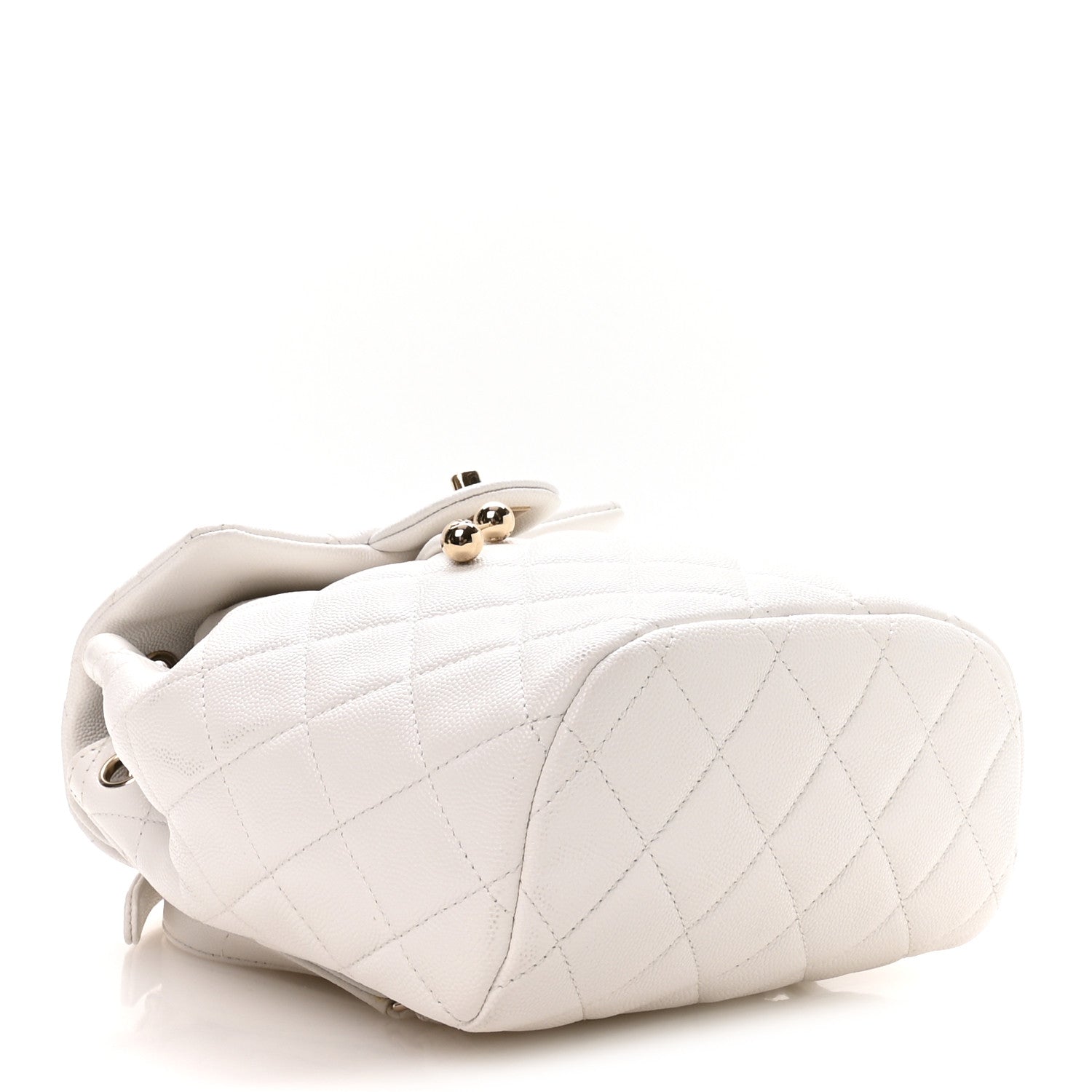 Caviar Quilted Mini Urban Spirit Backpack White — view 4