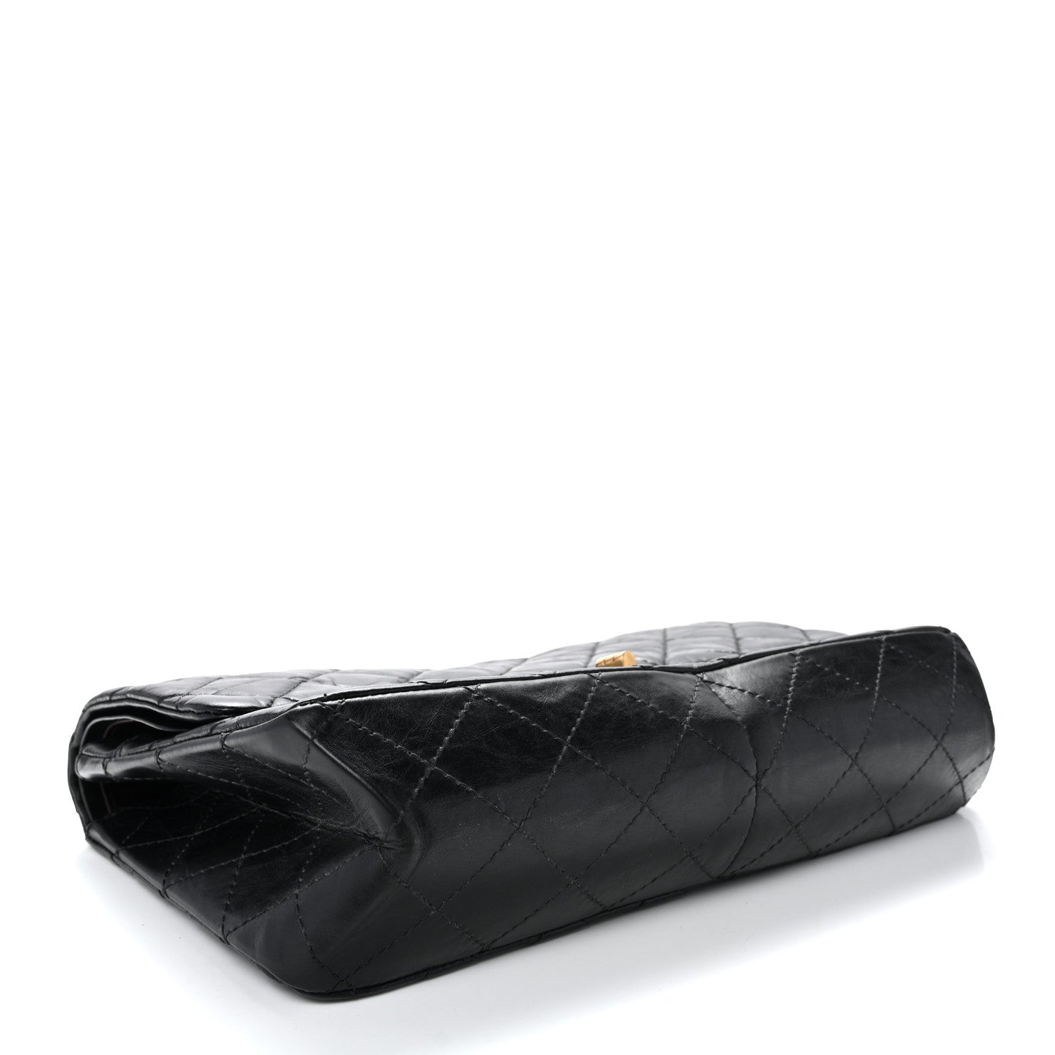Aged Calfskin Quilted 2.55 Reissue 227 Flap Black — view 4