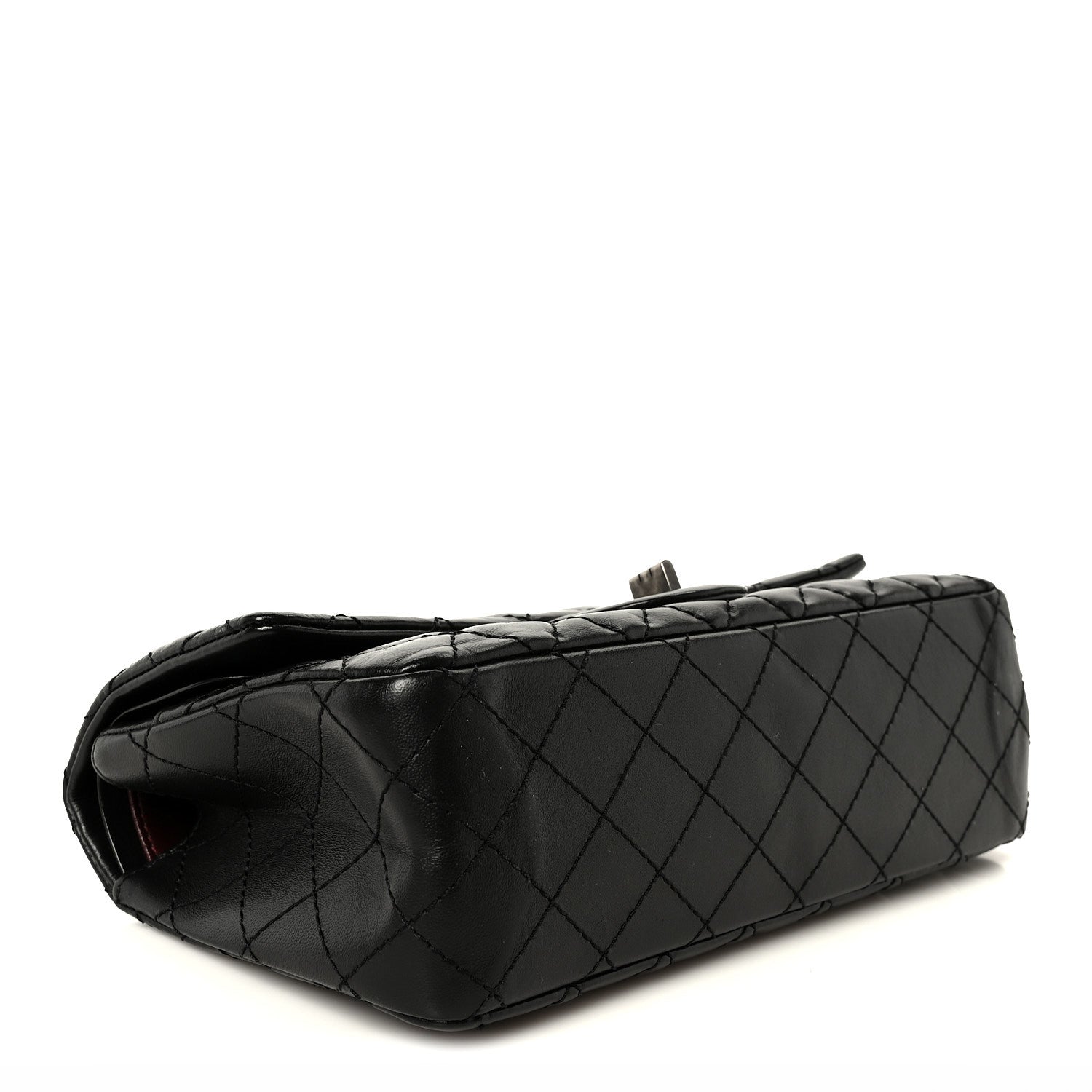 Aged Calfskin Quilted 2.55 Reissue 225 Flap Black — view 4