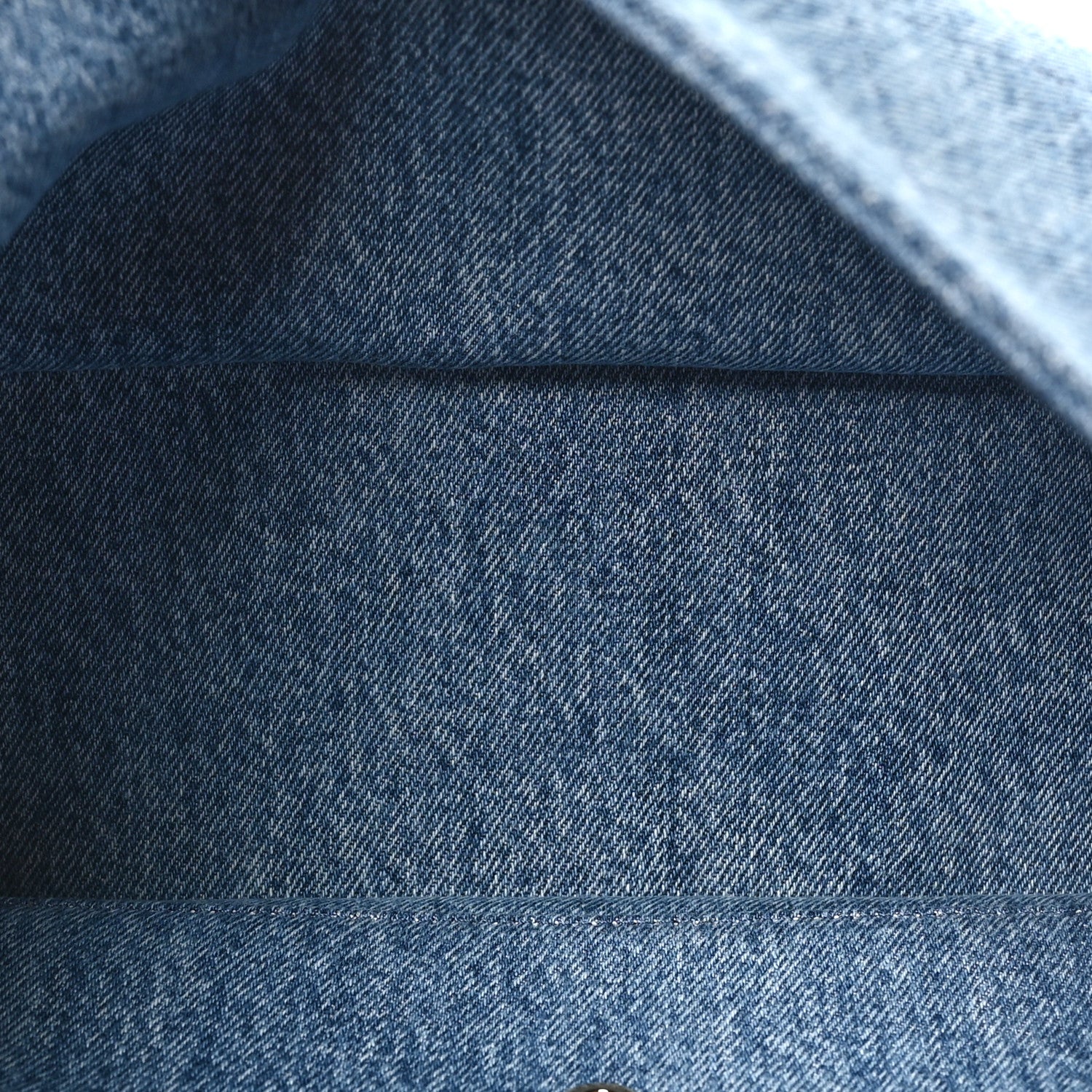 Denim Small Souplissimo Maxi Flap Blue — view 5