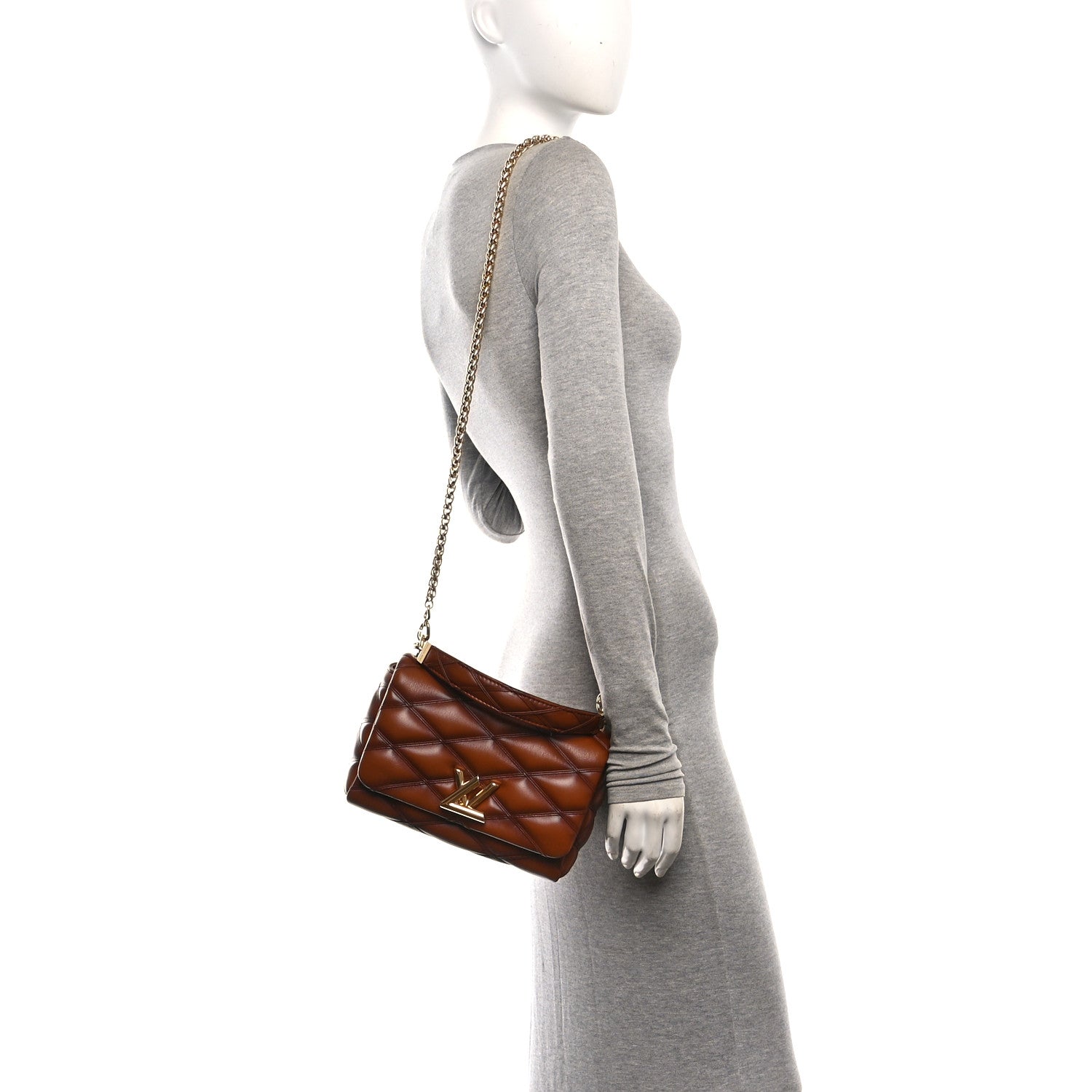 Lambskin Malletage Top Handle GO-14 MM Toast Tan — view 2