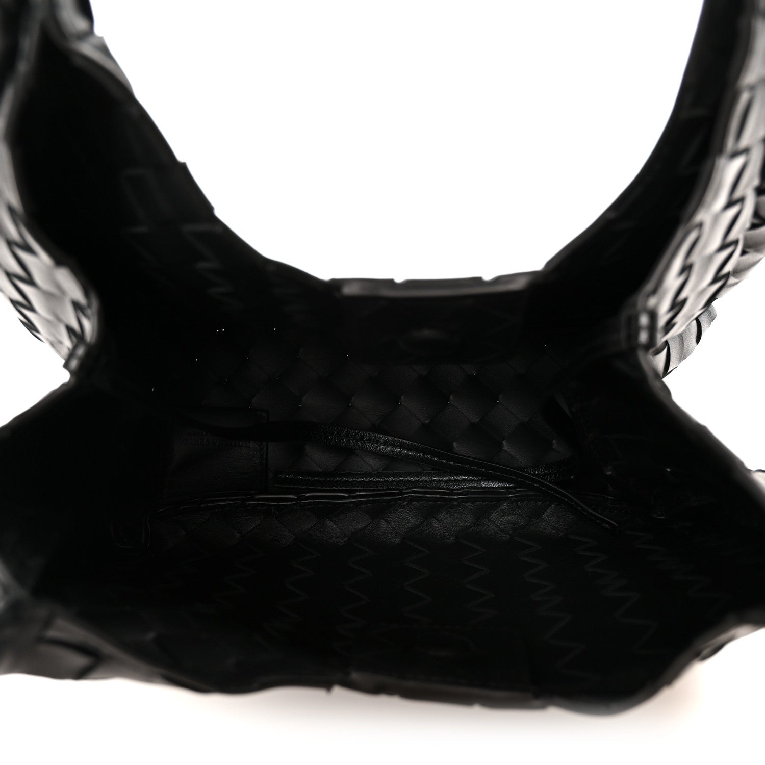 Nappa Intrecciato Small Campana Shoulder Bag Black — view 5