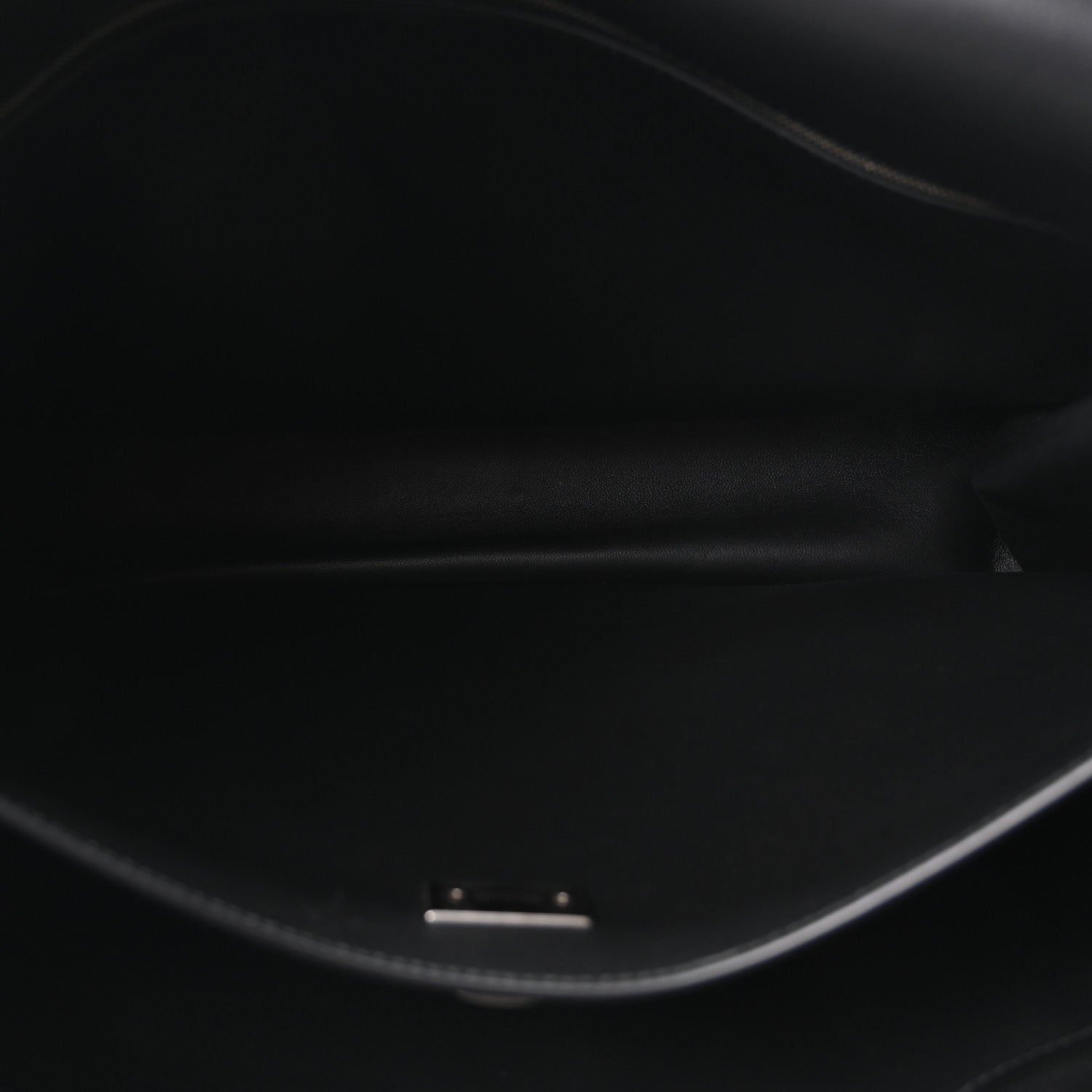 Smooth Calfskin Large Rodeo Top Handle Handbag Black — view 4