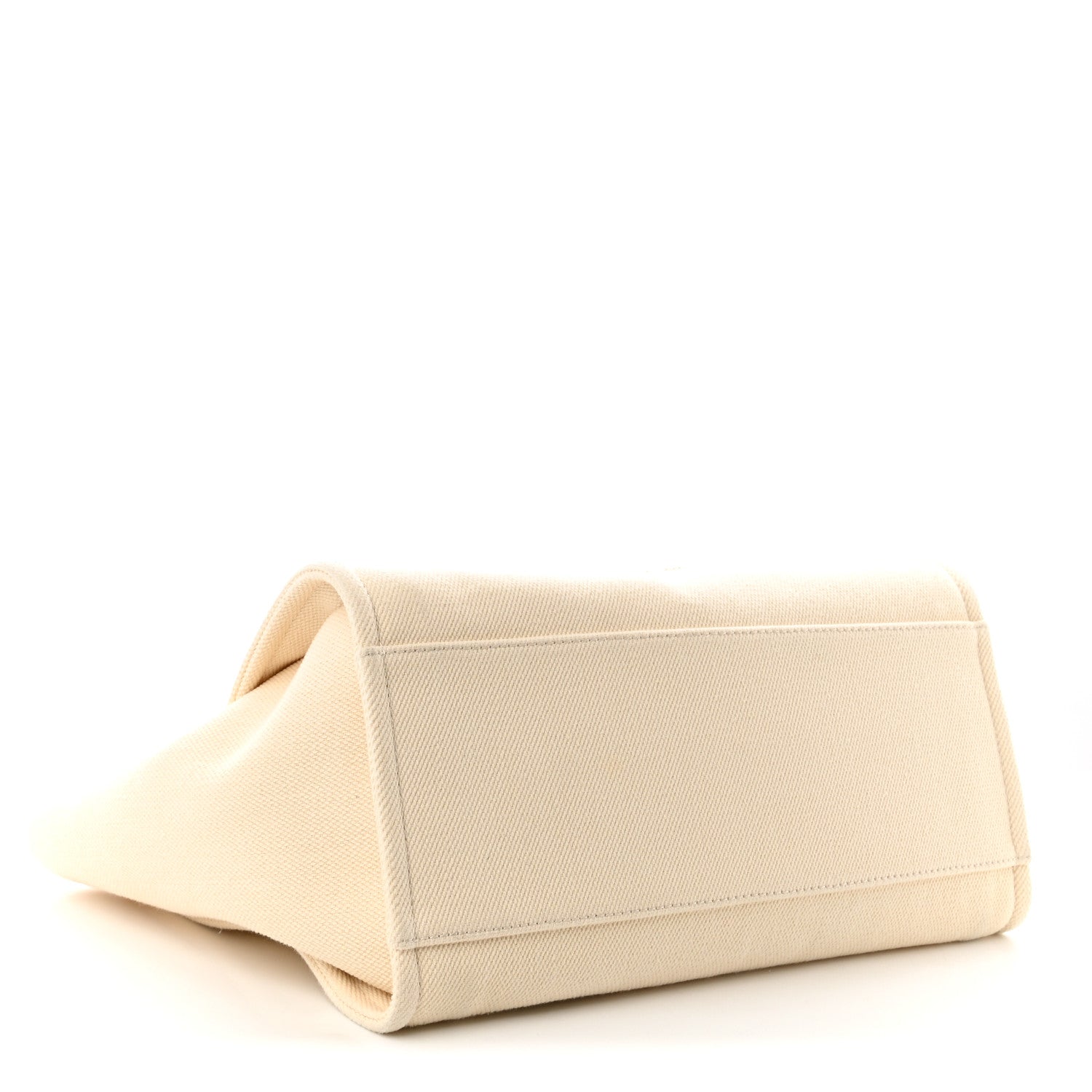 Canvas Pearl Medium Deauville Tote Ecru Beige — view 4