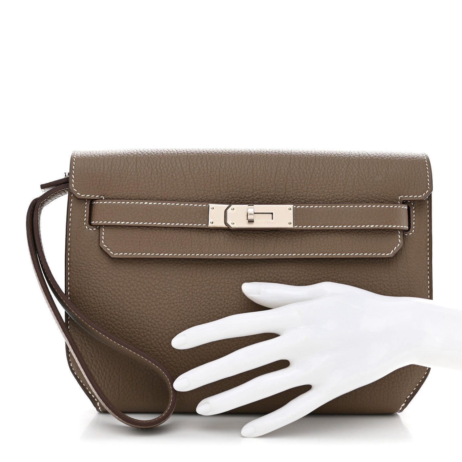 Togo Kelly Depeches 25 Pouch Etoupe — view 2
