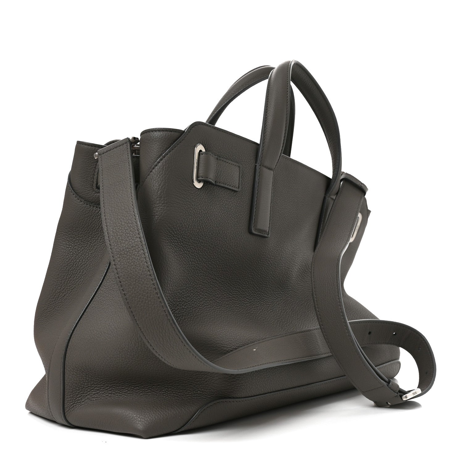 Icons Calfskin Medium Normandie Tote Grey — view 3