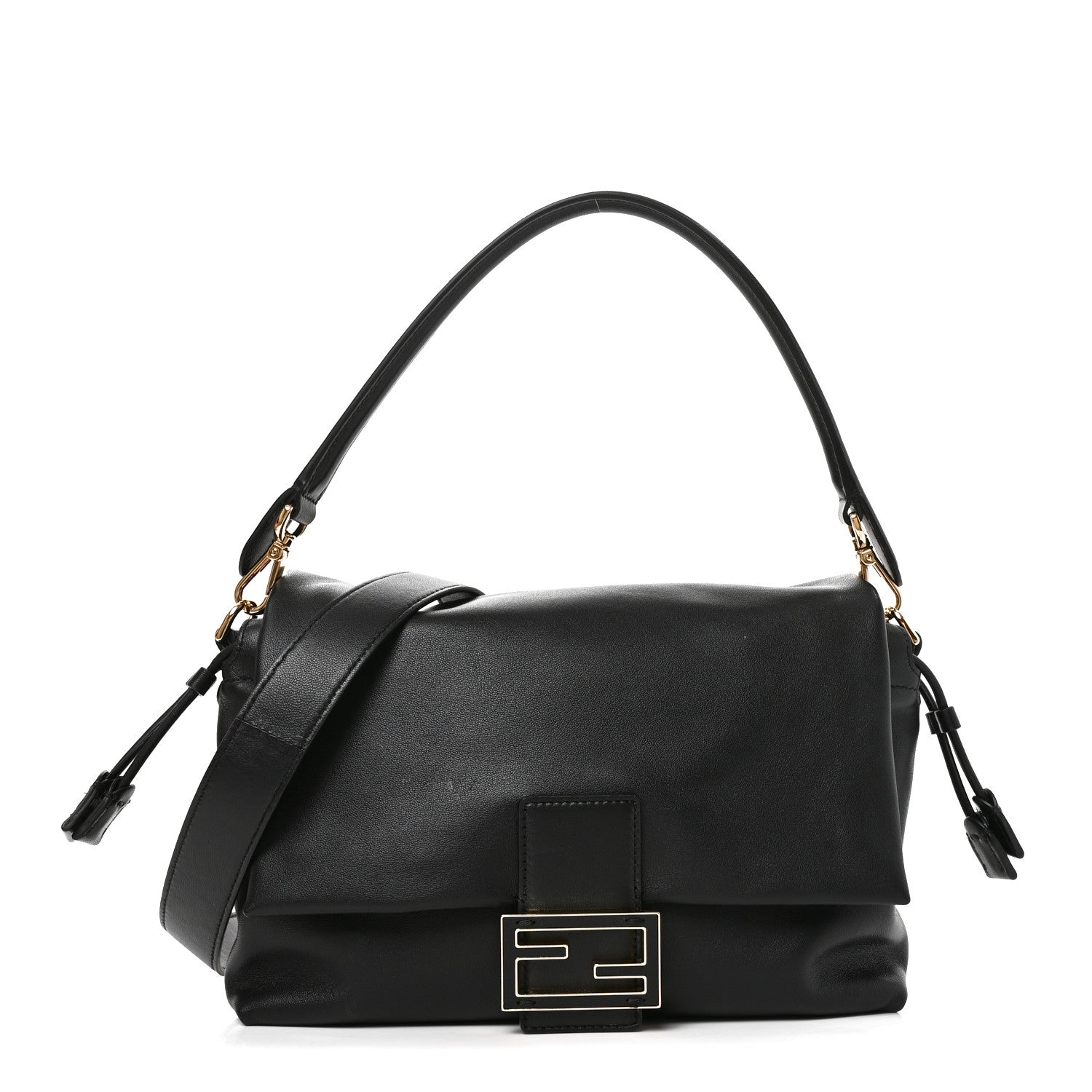 Nappa Medium Mamma Baguette Black