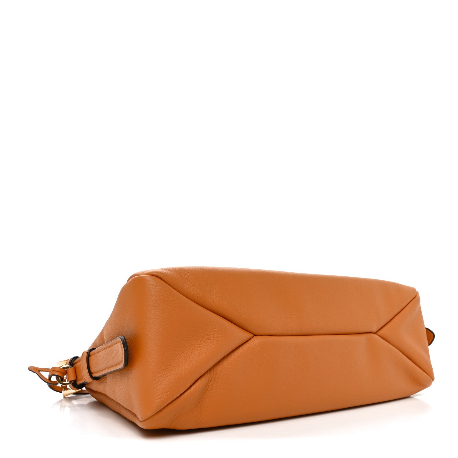 Soft Calfskin Medium Aimee Shoulder Bag Caramel — view 4