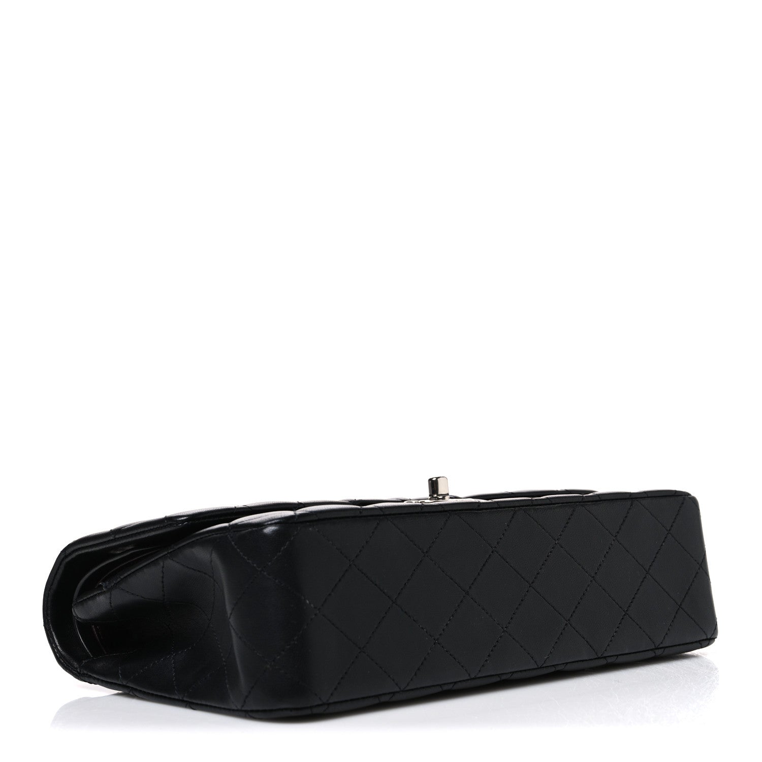 Lambskin Quilted Medium Double Flap Black — view 4