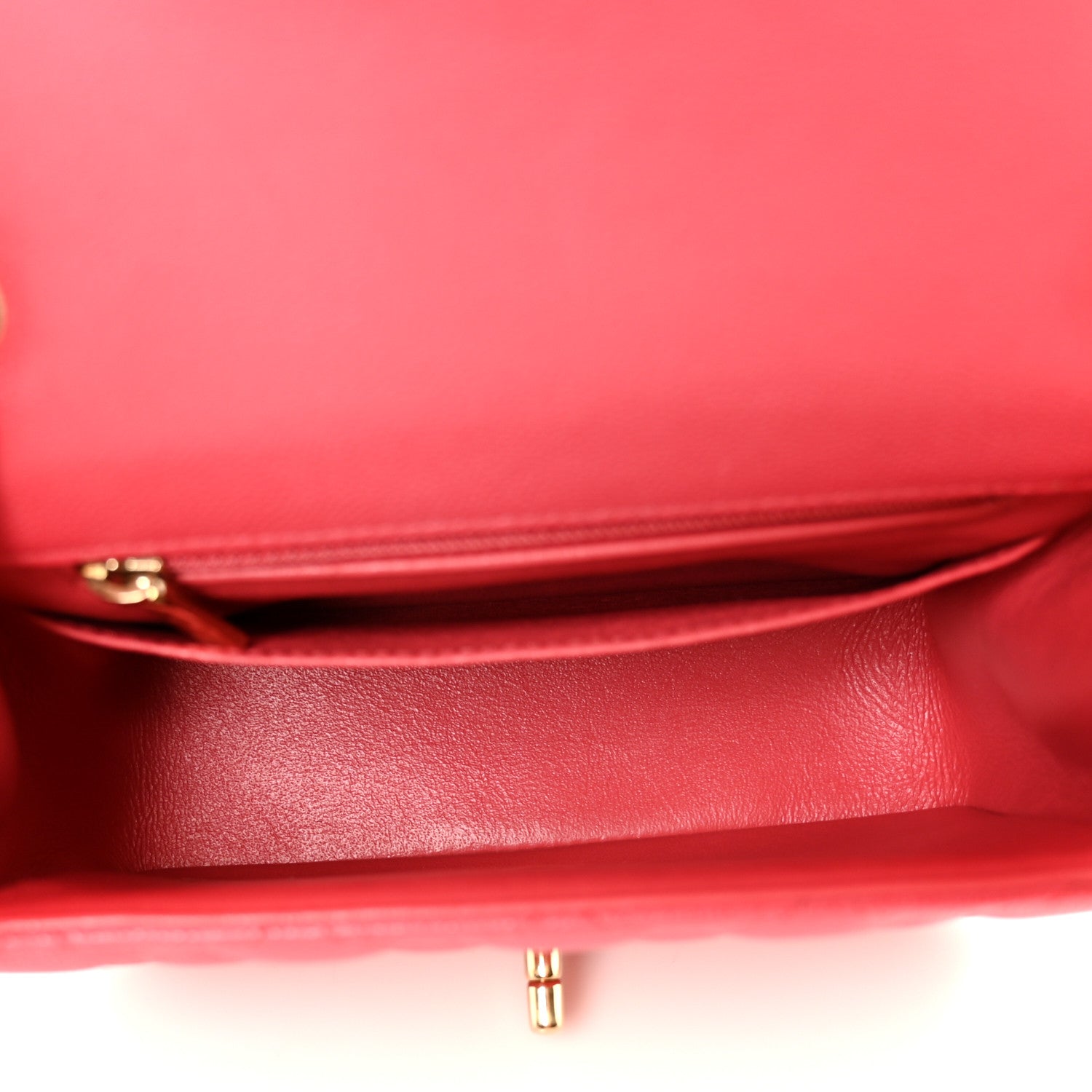 Caviar Quilted Mini Square Flap Pink — view 5