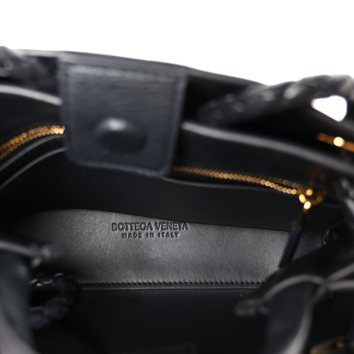 Ostrich Mini Andiamo Shoulder Bag Dark Blue — view 5