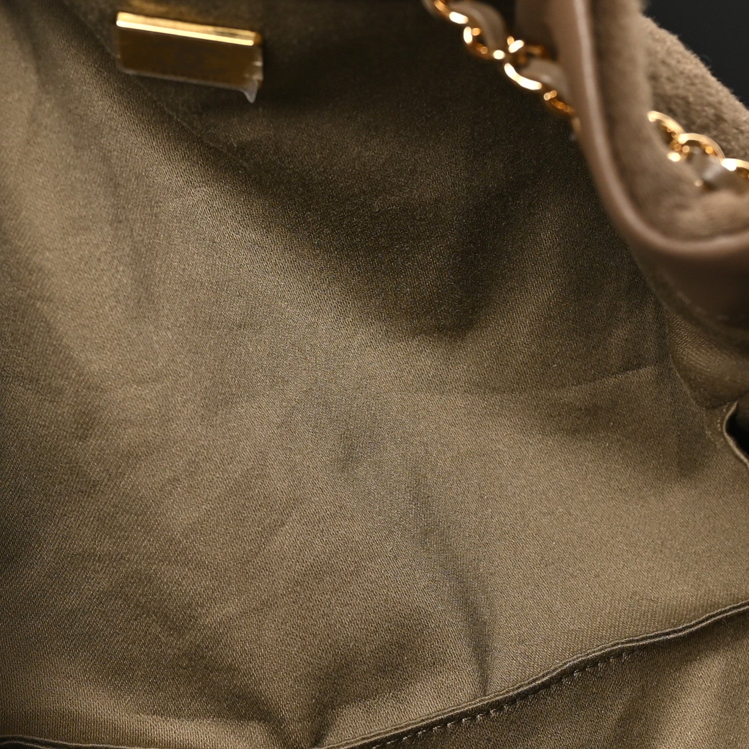 Pony Hair Mini Chanel 25 Handbag Dark Khaki — view 5