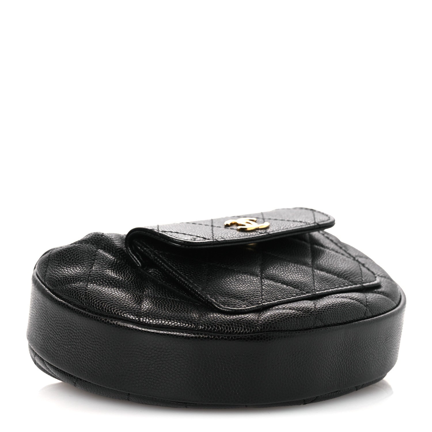 Caviar Quilted Polly Pocket Pouch Hobo Black — view 4