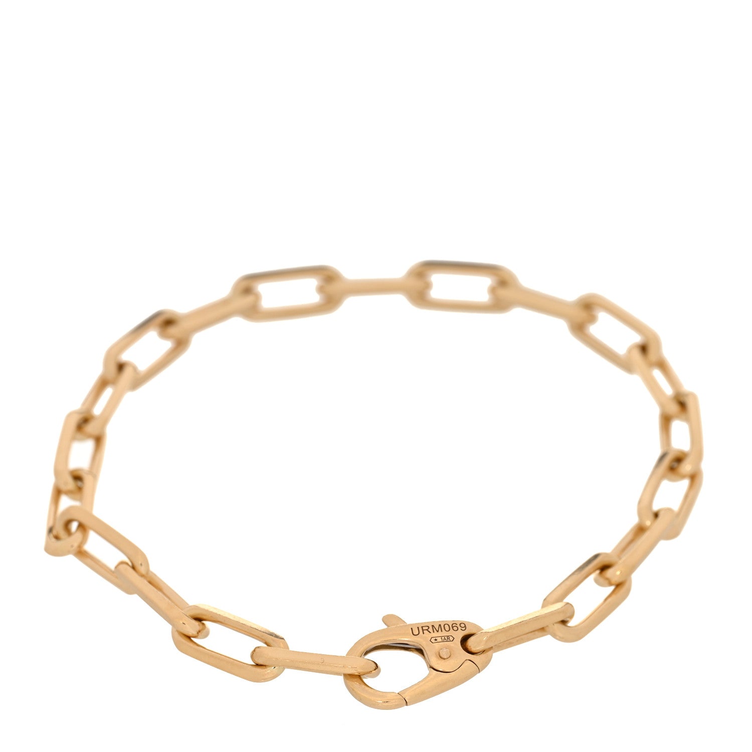 18K Yellow Gold Santos de Cartier Link Chain Bracelet — view 2