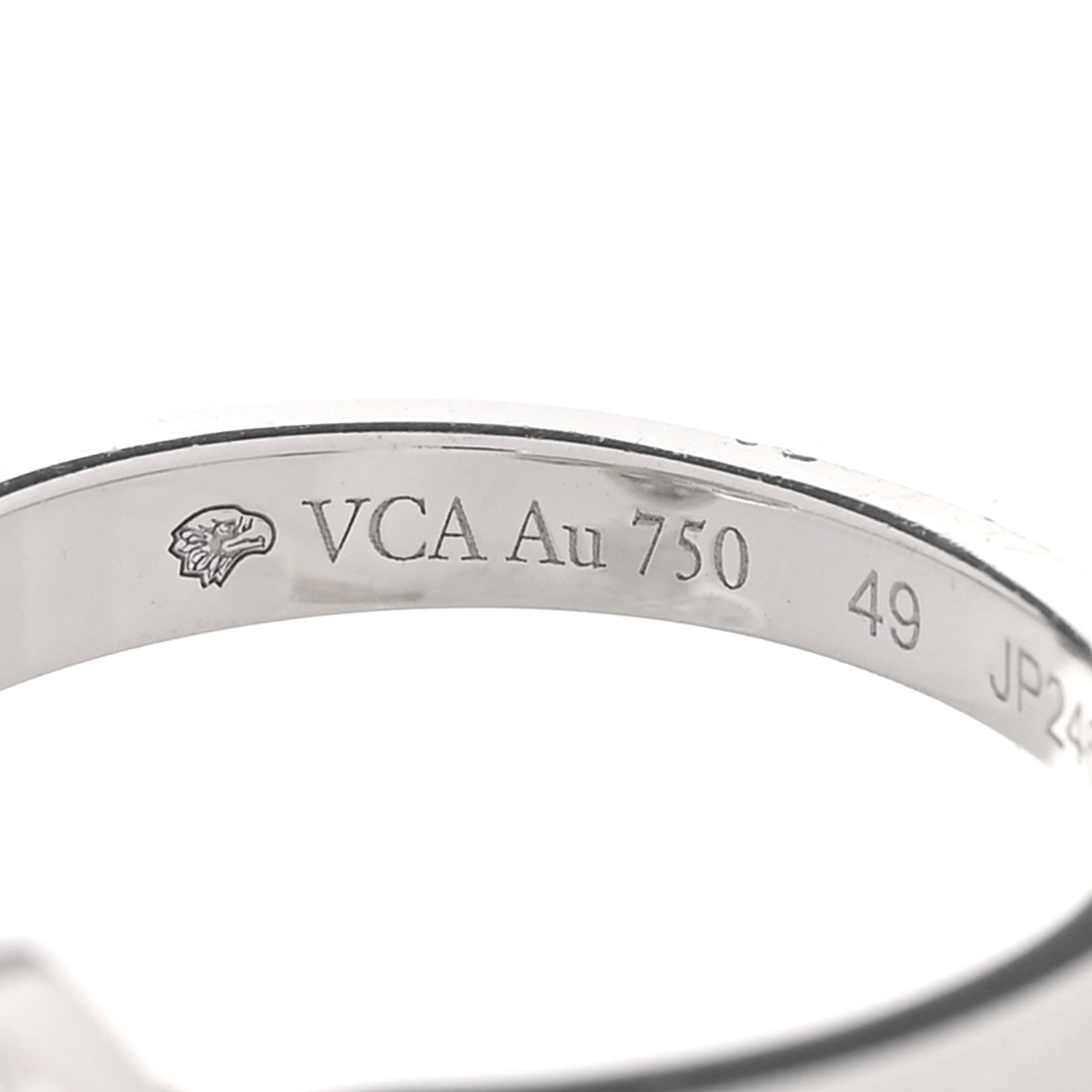 18K White Gold Diamond Small Frivole Ring 49 5 — view 4