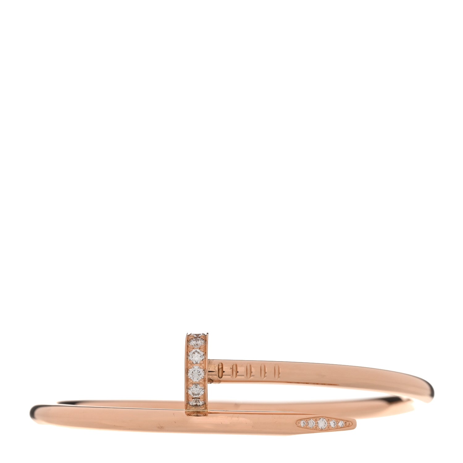 18K Pink Gold Diamond Juste Un Clou Bracelet 15