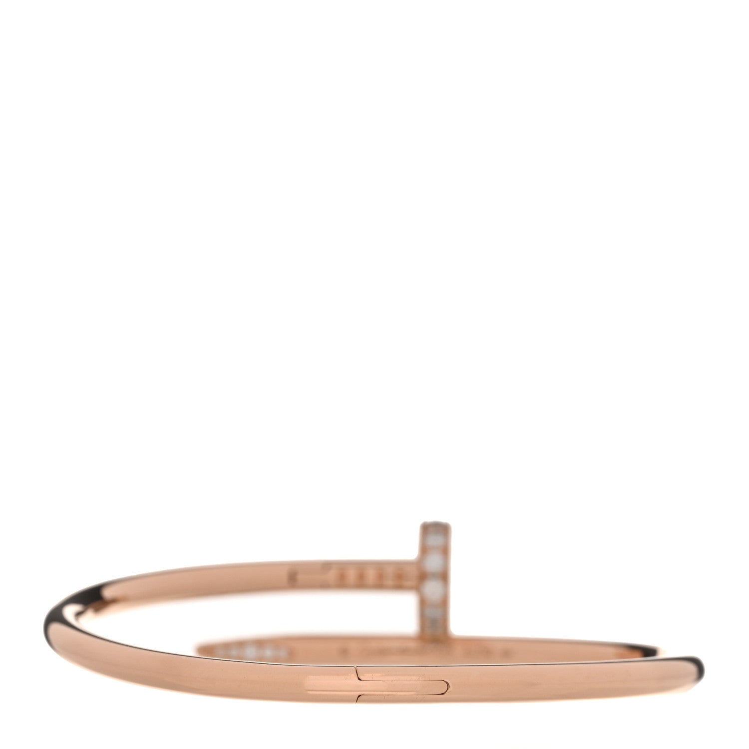 18K Pink Gold Diamond Juste Un Clou Bracelet 15 — view 2