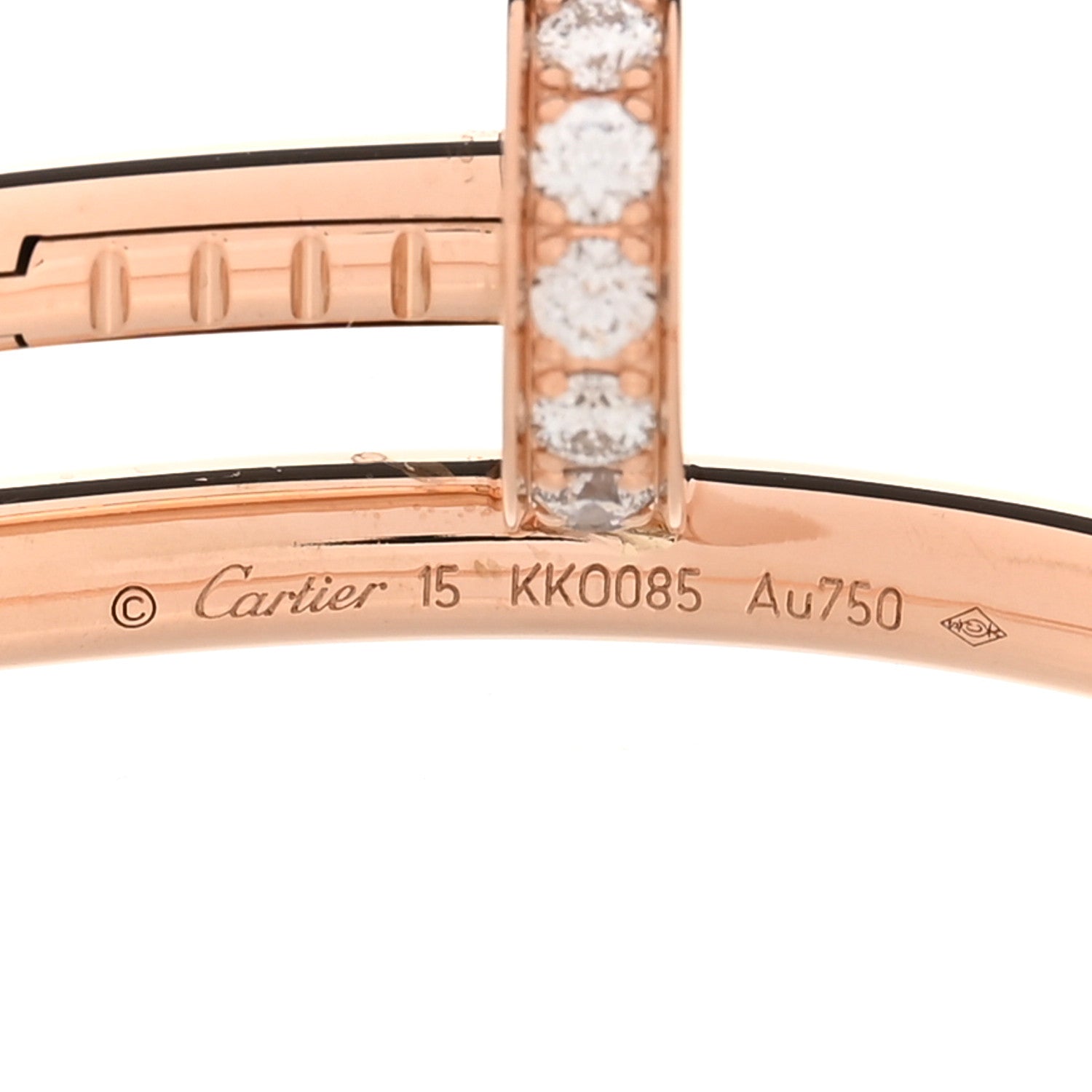 18K Pink Gold Diamond Juste Un Clou Bracelet 15 — view 3
